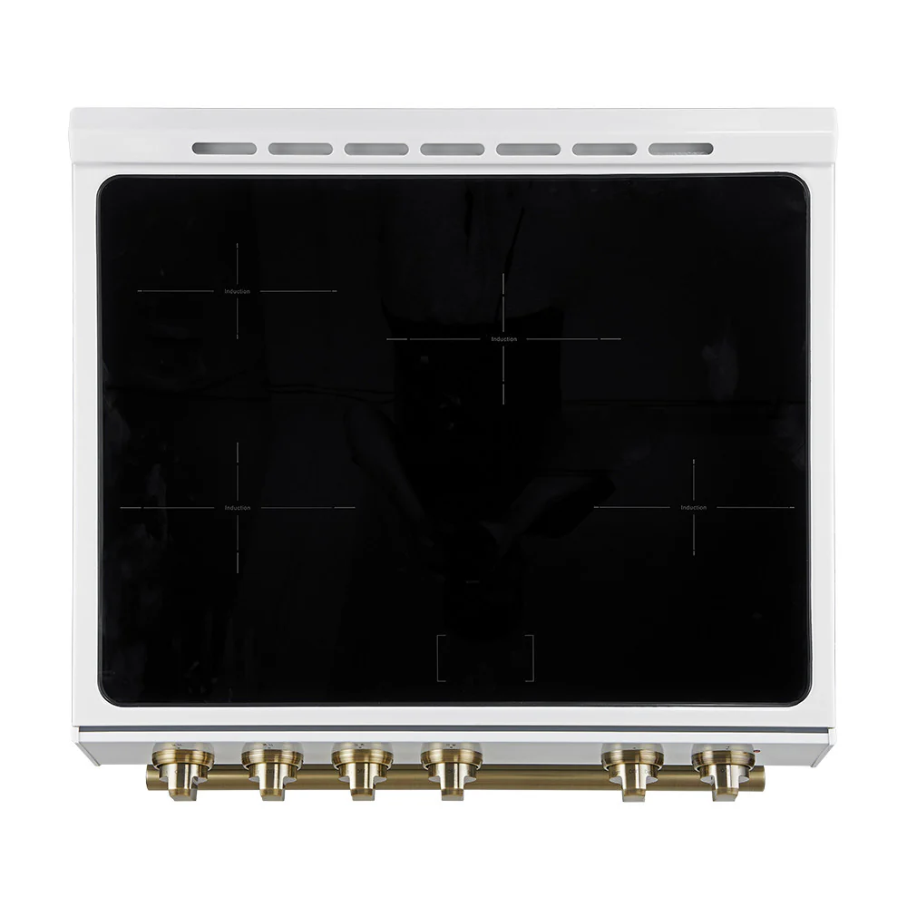 Forno Leonardo White Slide-in Induction Range (5.0 Cu. Ft.) - FFSIN0982-30WHT - Image 11