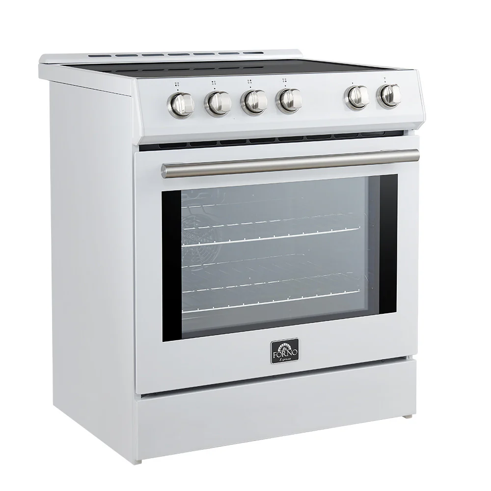 Forno Leonardo White Slide-in Induction Range (5.0 Cu. Ft.) - FFSIN0982-30WHT - Image 4
