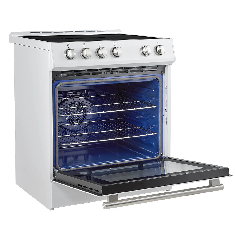 Forno Leonardo White Slide-in Induction Range (5.0 Cu. Ft.) - FFSIN0982-30WHT - Image 7