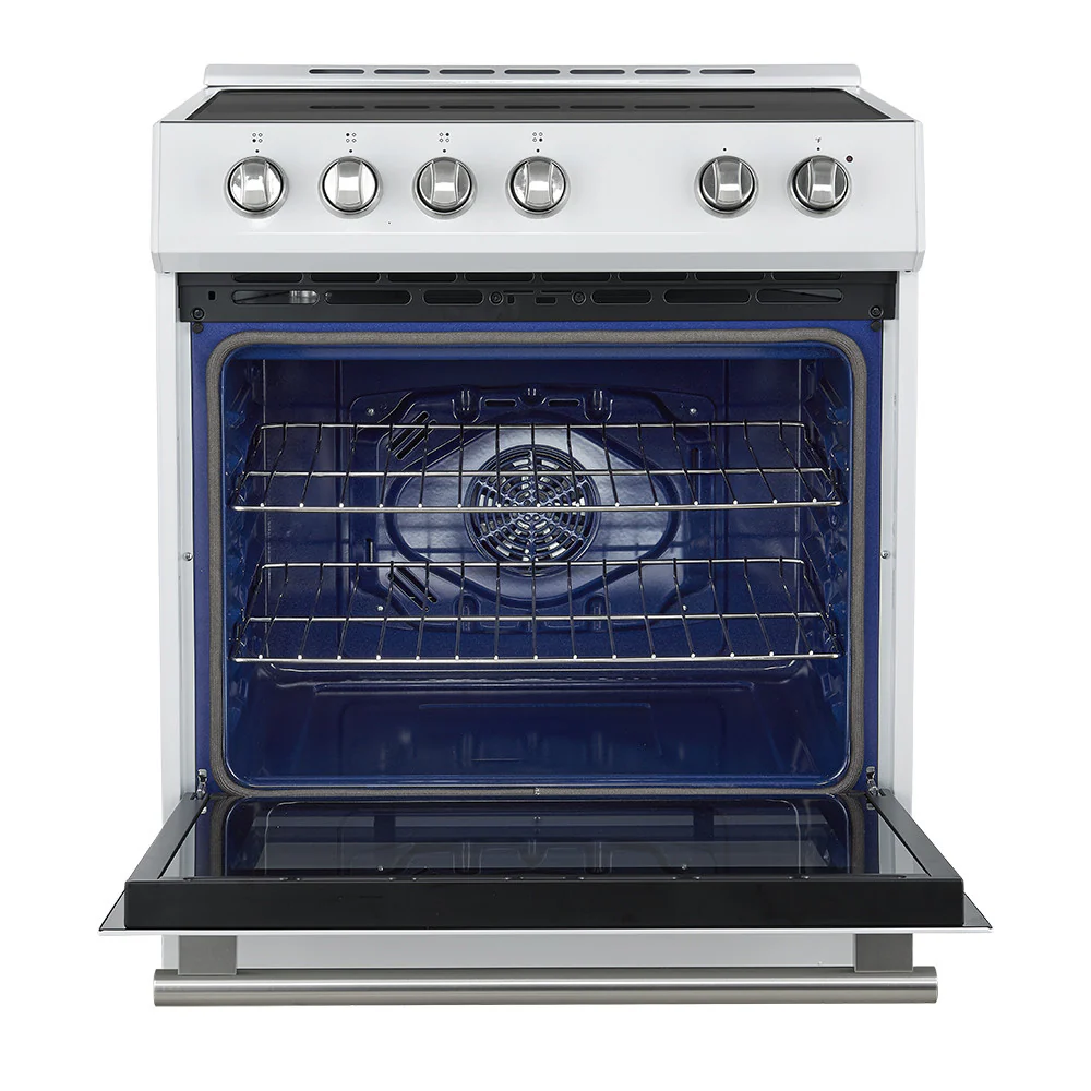 Forno Leonardo White Slide-in Induction Range (5.0 Cu. Ft.) - FFSIN0982-30WHT - Image 9