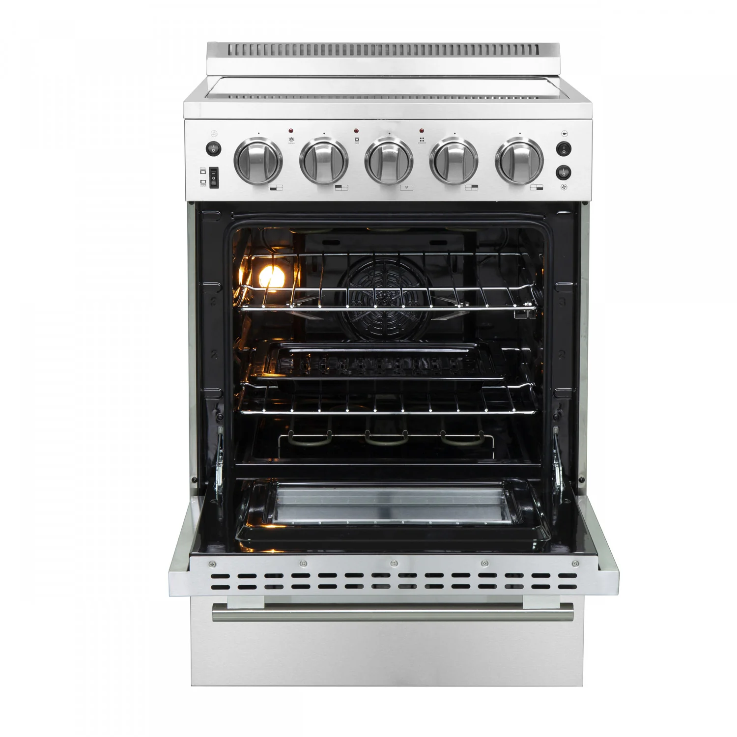 Forno Loiano 24" Stainless Steel Freestanding Electric Range (2.3 Cu. Ft.) - FFSEL6099-24 - Image 6