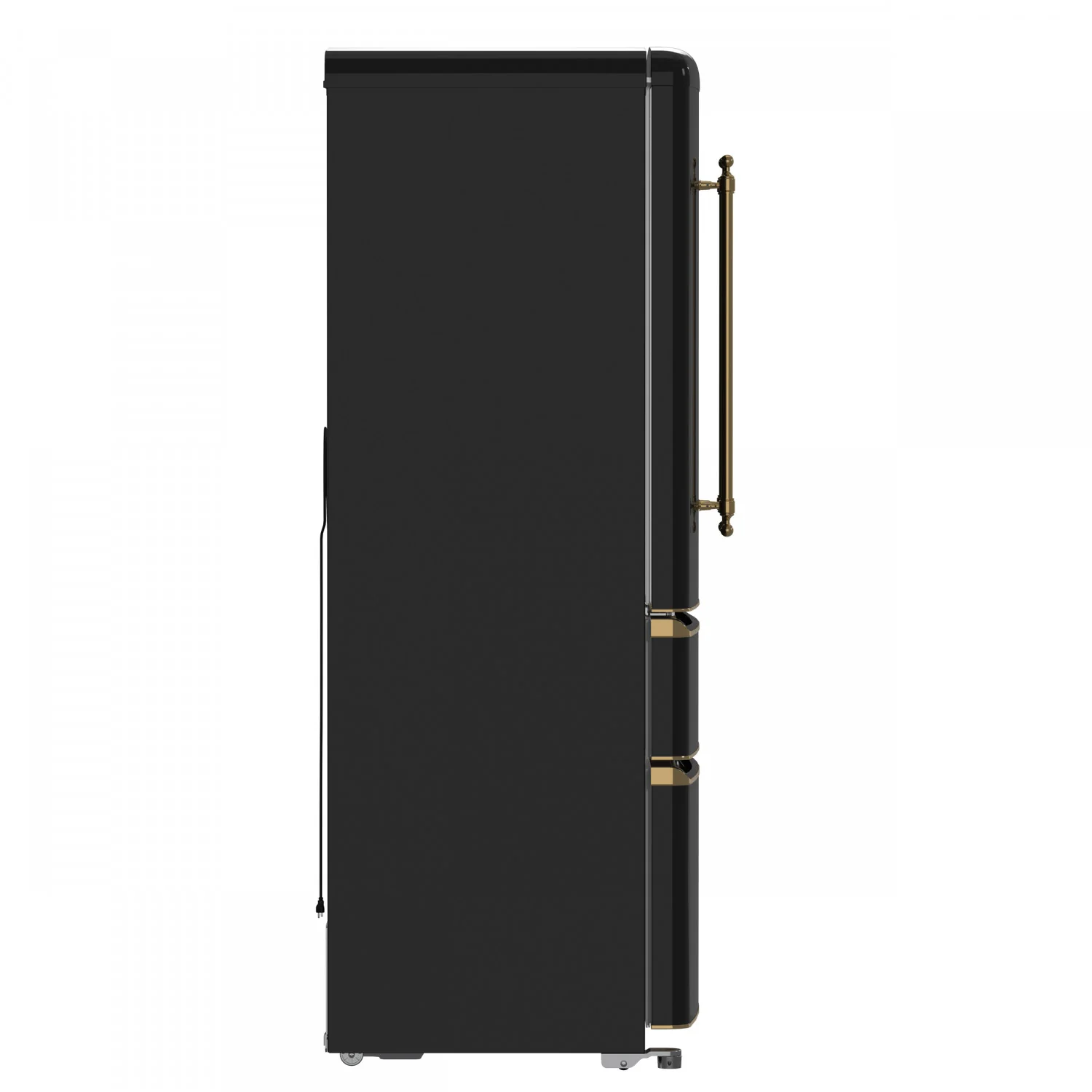 Forno Luigi 33" 18 Cu.Ft. Black French Door Refrigerator - FFFFD1791-33BLK - Image 3