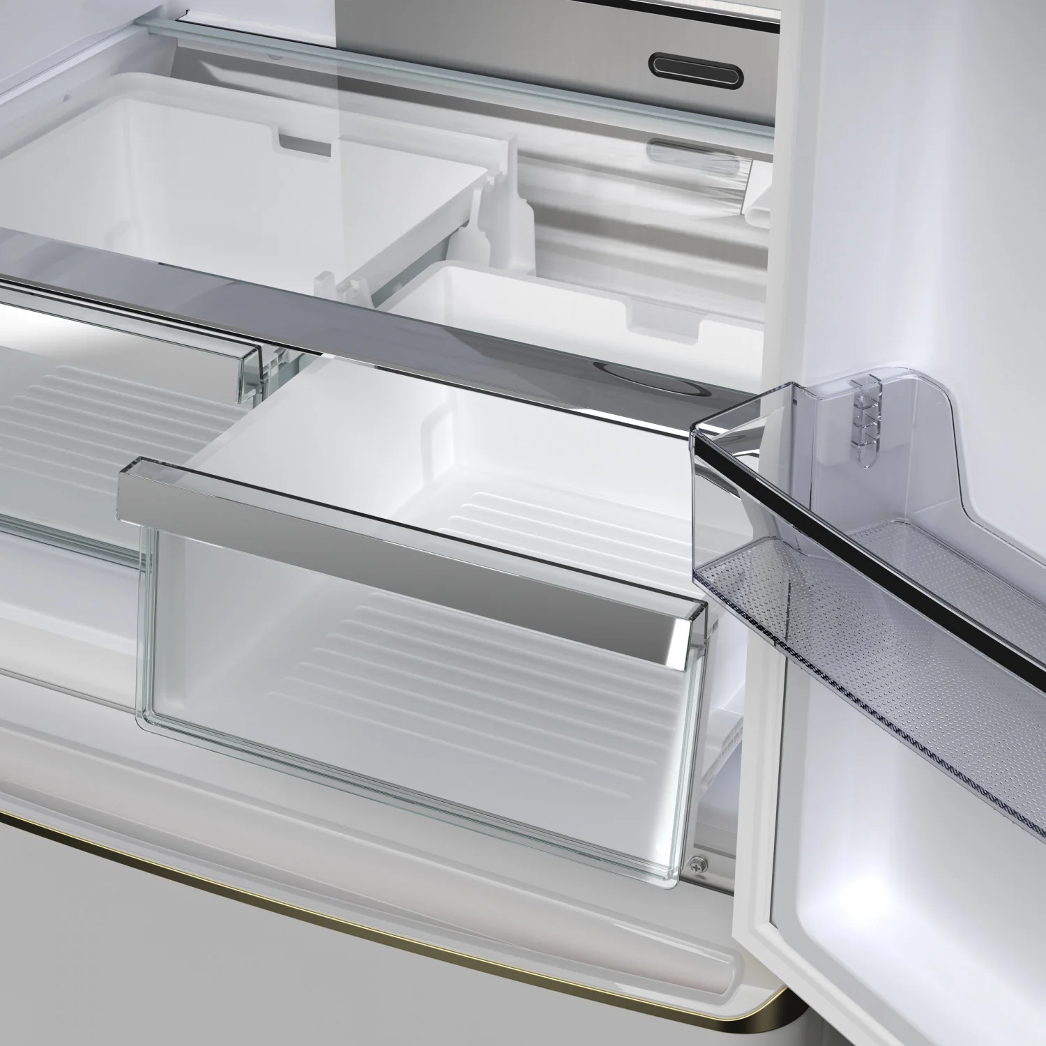 Forno Luigi 33" 18 Cu.Ft. White French Door Refrigerator - FFFFD1791-33WHT - Image 8