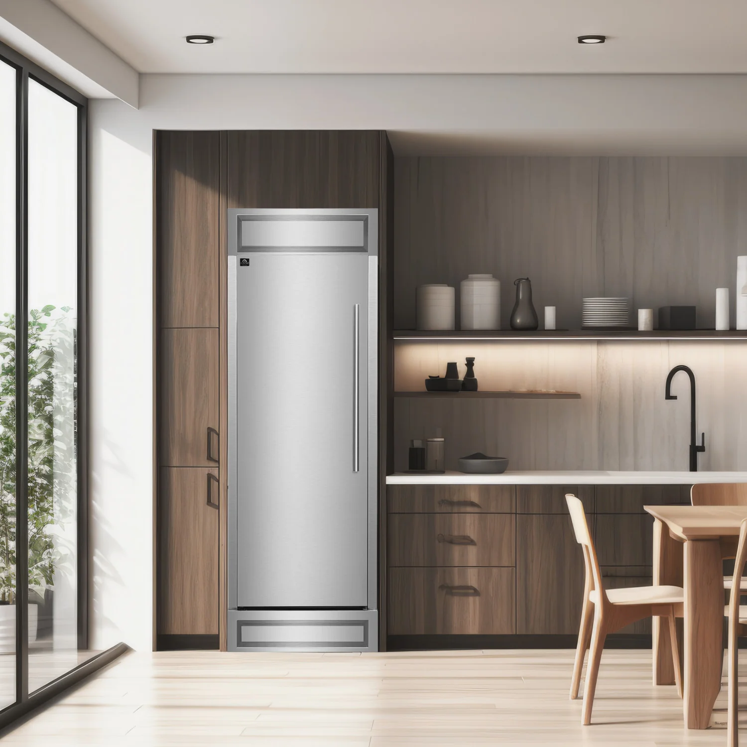 Forno Maderno 28" Stainless Steel Built-In Convertible Refrigerator/Freezer with Left Swing Door (13.6 Cu. Ft.) - FFFFD1722-32LS - Image 13