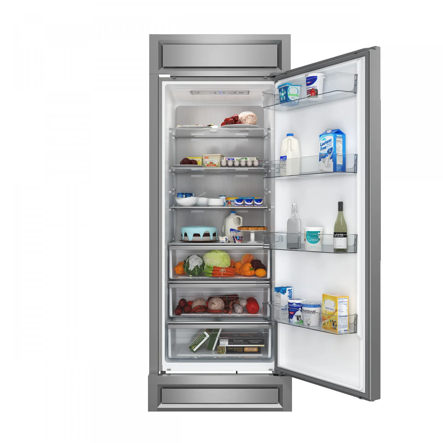 Forno Maderno 28" Stainless Steel Built-In Convertible Refrigerator/Freezer with Right Swing Door (13.6 Cu. Ft.) - FFFFD1722-32RS - Image 4