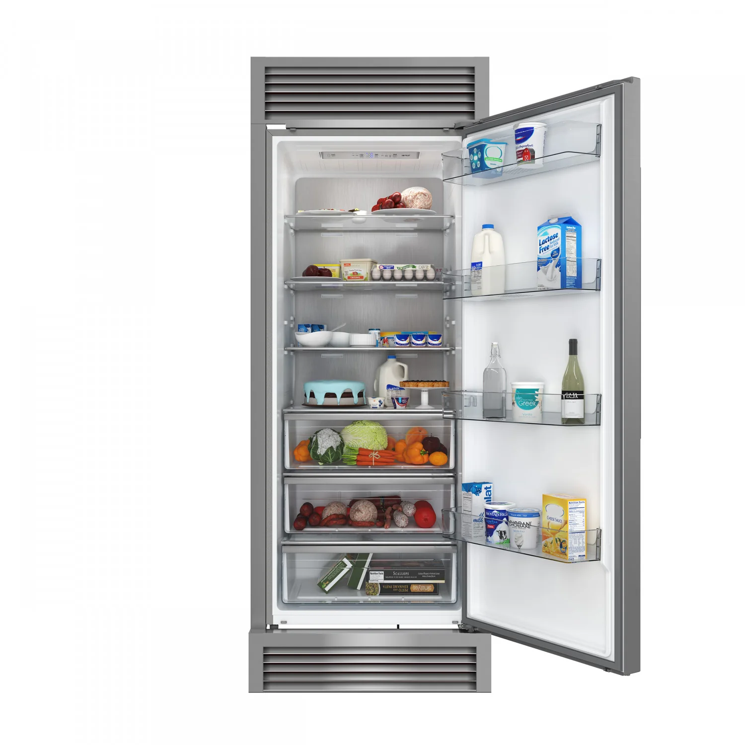 Forno Maderno 28" Stainless Steel Built-in Convertible Refrigerator/Freezer with Right Swing Door (13.6 Cu. Ft.) - FFFFD1722-32RSG - Image 2