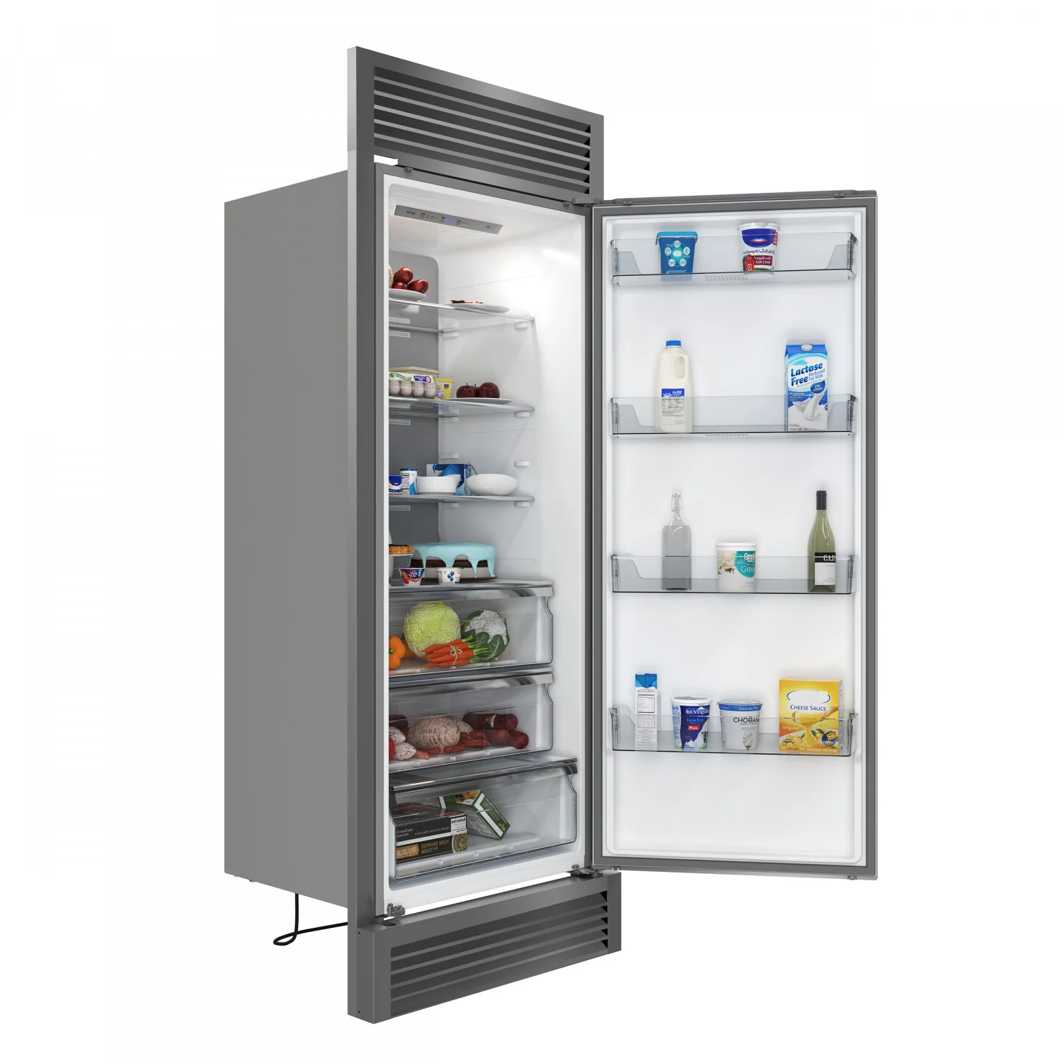 Forno Maderno 28" Stainless Steel Built-in Convertible Refrigerator/Freezer with Right Swing Door (13.6 Cu. Ft.) - FFFFD1722-32RSG - Image 3