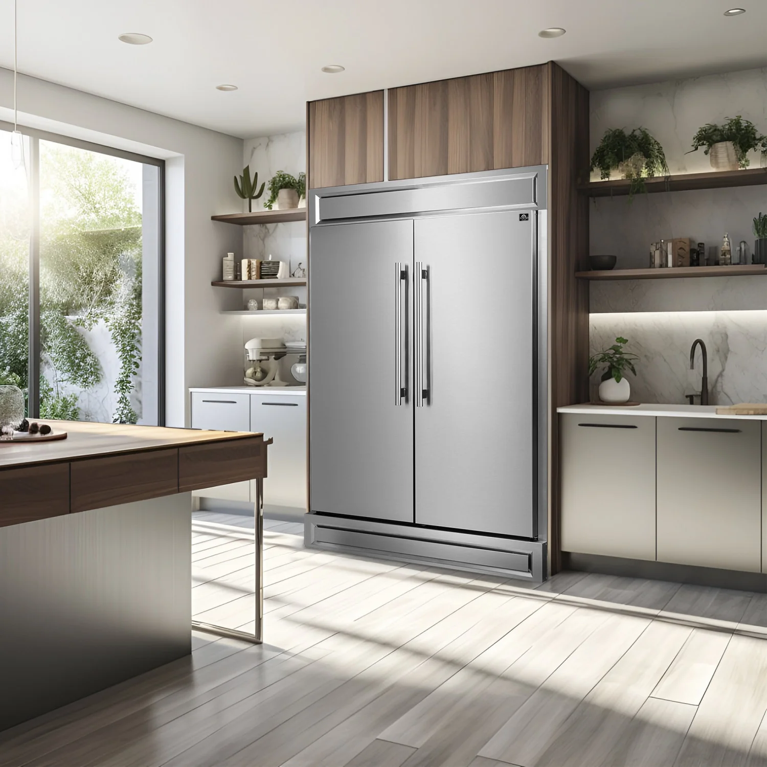 Forno Maderno 60" Stainless Steel 2-piece Built-In Convertible Refrigerator/Freezer (27.2 Cu. Ft.) - FFFFD1722-60S - Image 14