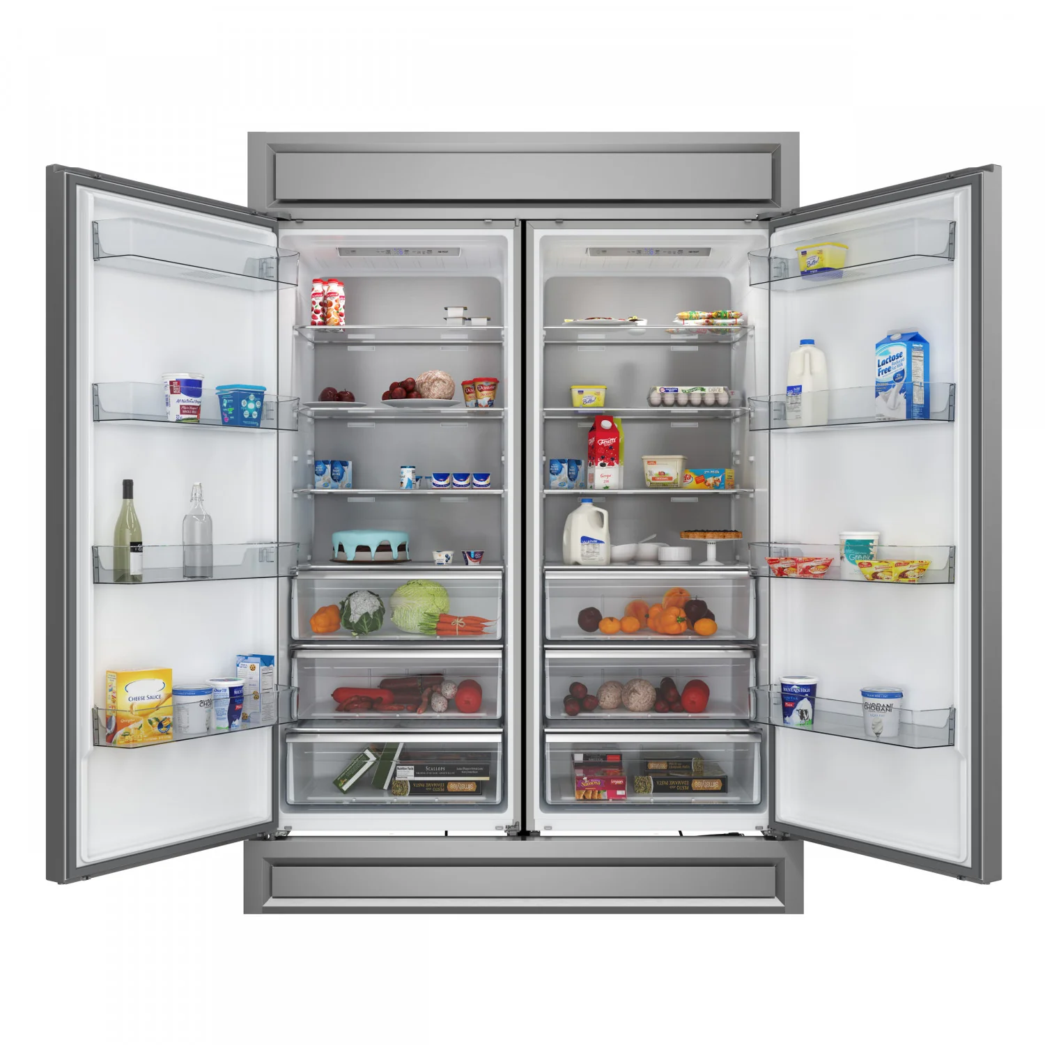 Forno Maderno 60" Stainless Steel 2-piece Built-In Convertible Refrigerator/Freezer (27.2 Cu. Ft.) - FFFFD1722-60S - Image 3