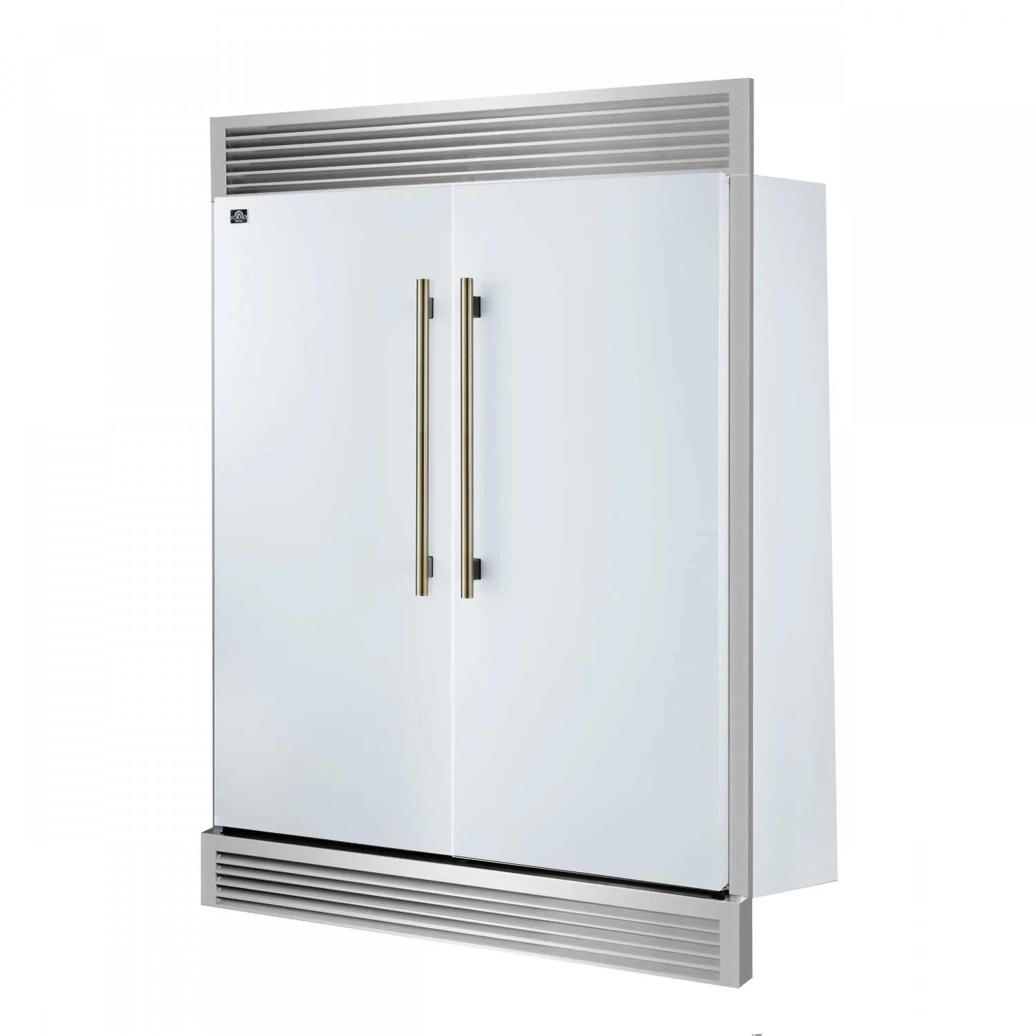 Forno Maderno 60" White 2-piece Built-In Convertible Refrigerator/Freezer (27.2 Cu. Ft.) - FFFFD1722-60SG-WHT - Image 2
