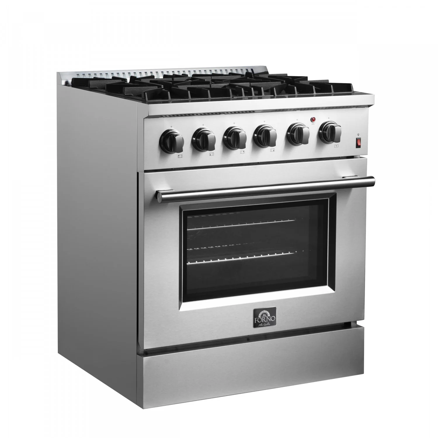 Forno Marco 30" Stainless Steel Dual Fuel Range with True Convection (4.32 Cu. Ft.) - FFSGS6197-30 - Image 4
