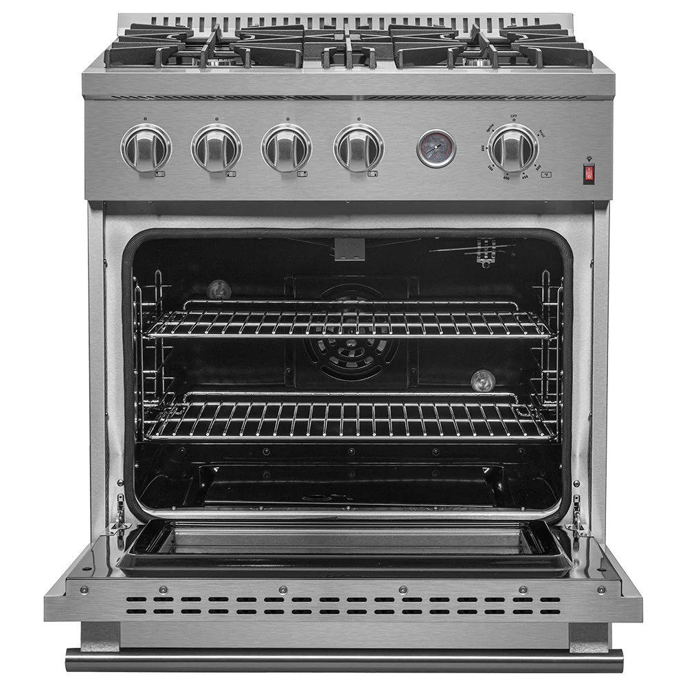 Forno Marco 30" Stainless Steel Freestanding Gas Range (4.32 Cu. Ft.) - FFSGS6277-30 - Image 3