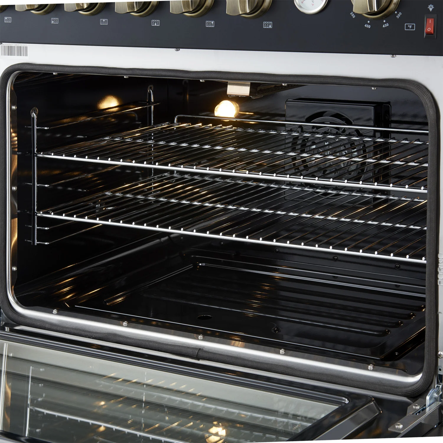Forno Marco 36" Black Freestanding Gas Range (5.36 Cu. Ft.) - FFSGS6277-36BLK - Image 10