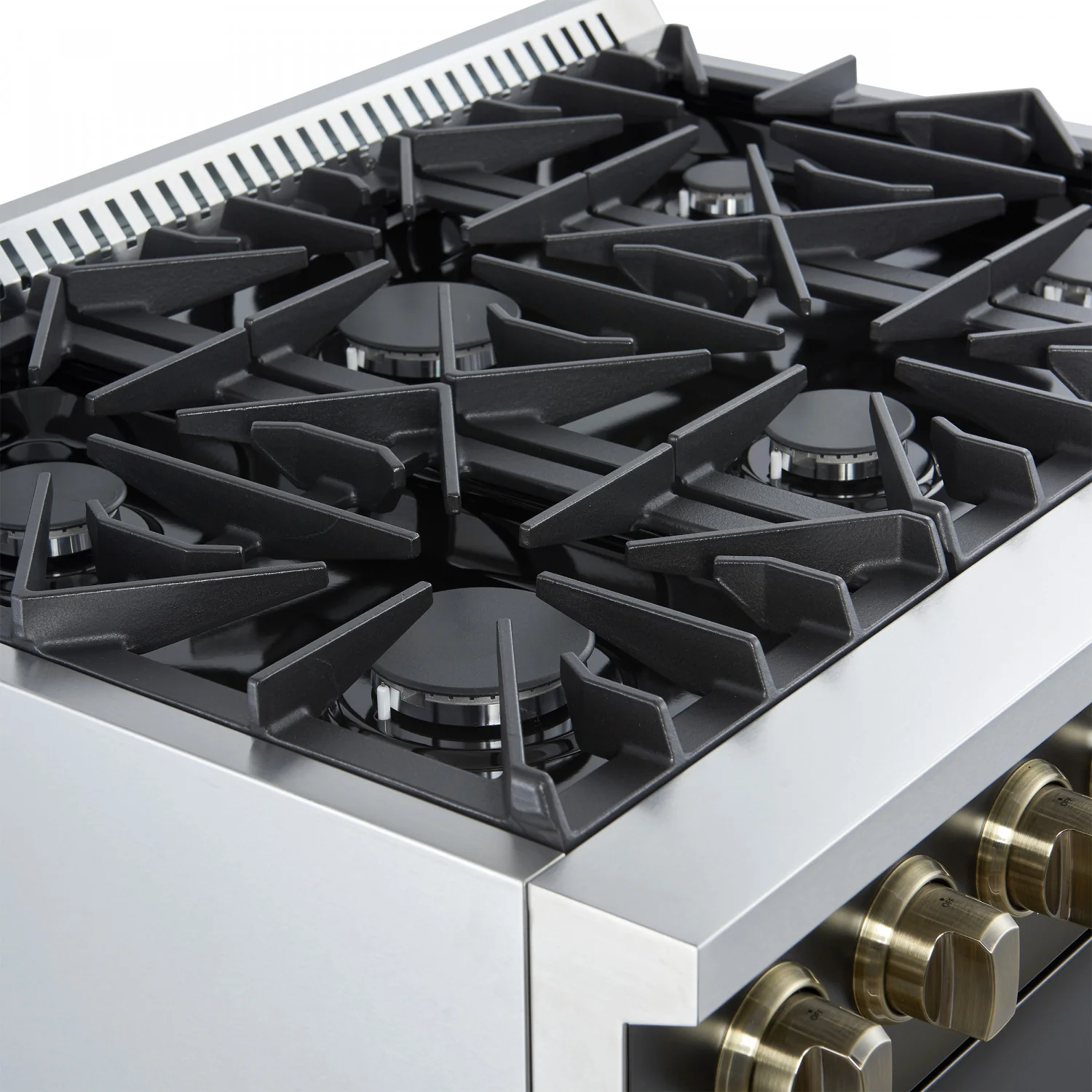 Forno Marco 36" Black Freestanding Gas Range (5.36 Cu. Ft.) - FFSGS6277-36BLK - Image 6