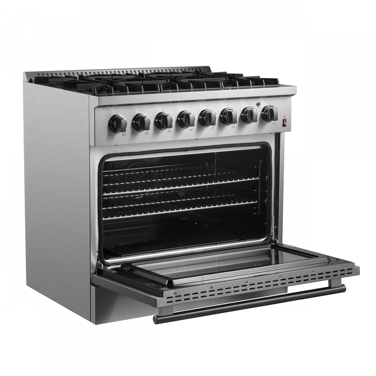 Forno Marco 36" Stainless Steel Dual Fuel Range with True Convection (5.36 Cu. Ft.) - FFSGS6197-36 - Image 10