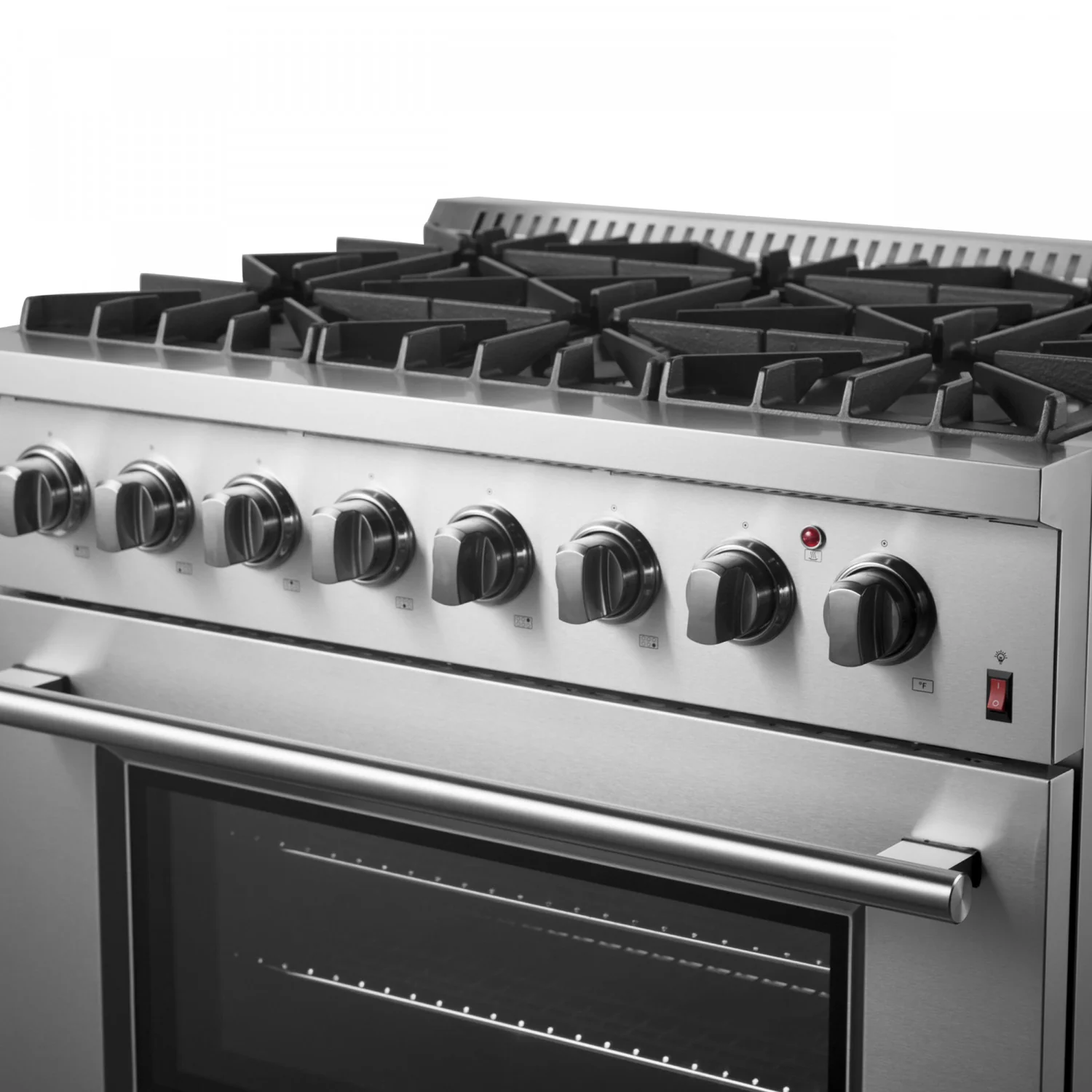 Forno Marco 36" Stainless Steel Dual Fuel Range with True Convection (5.36 Cu. Ft.) - FFSGS6197-36 - Image 14