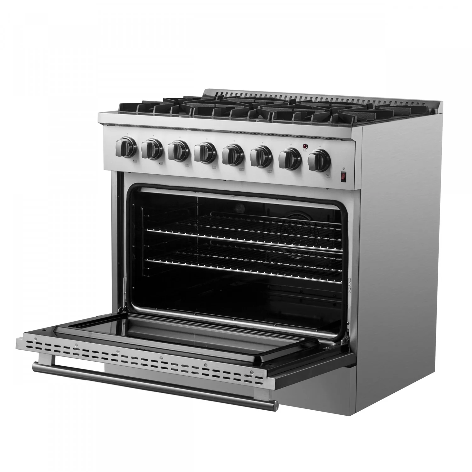 Forno Marco 36" Stainless Steel Dual Fuel Range with True Convection (5.36 Cu. Ft.) - FFSGS6197-36 - Image 15