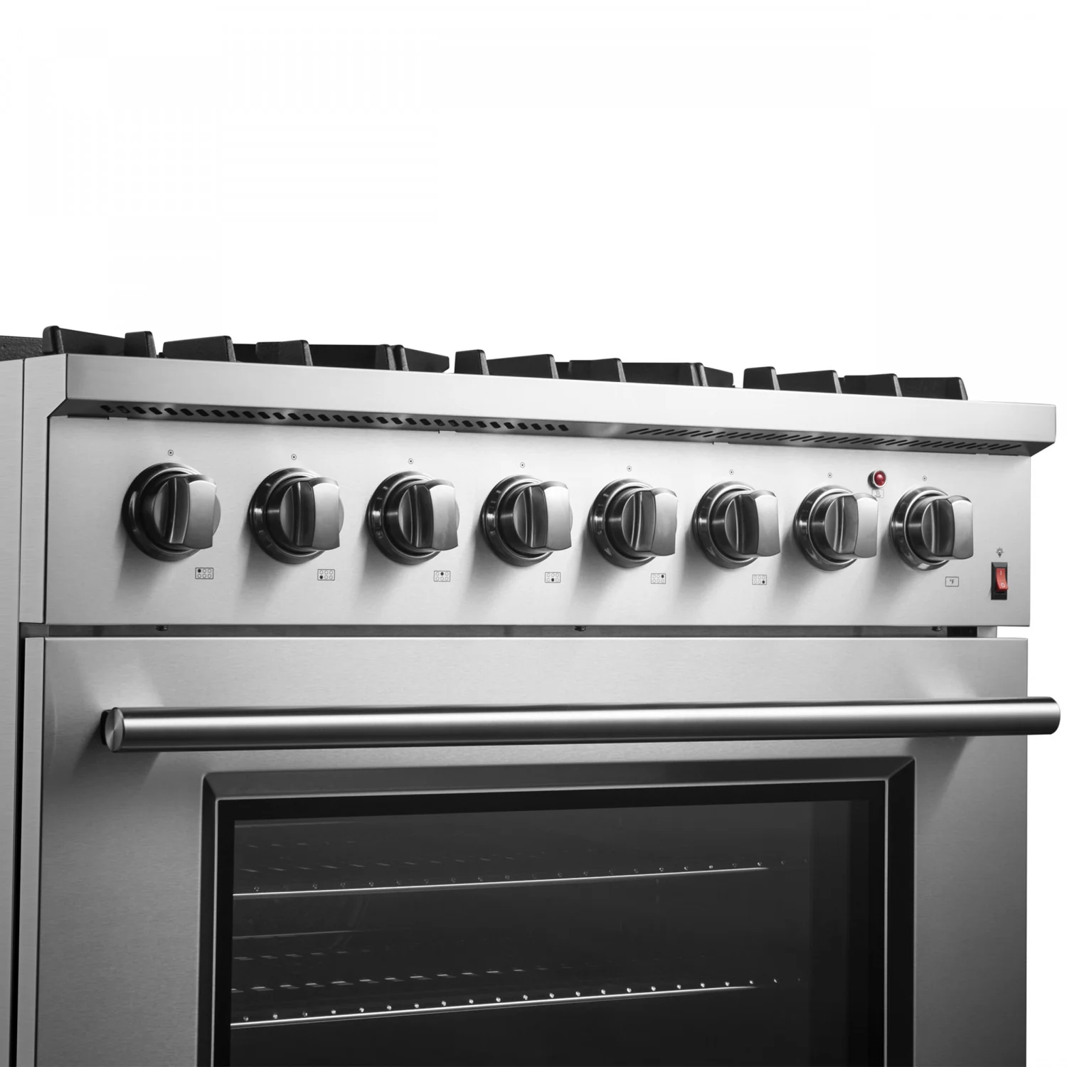 Forno Marco 36" Stainless Steel Dual Fuel Range with True Convection (5.36 Cu. Ft.) - FFSGS6197-36 - Image 8
