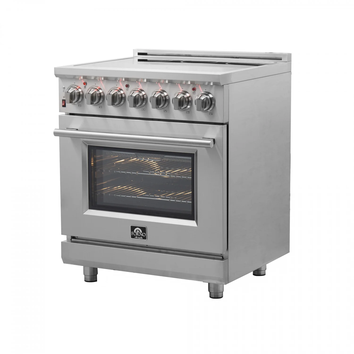 Forno Massimo 30" Stainless Steel Freestanding Electric Range with True Convection and Air Fry (4.32 Cu. Ft.) - FFSEL6020-30 - Image 2