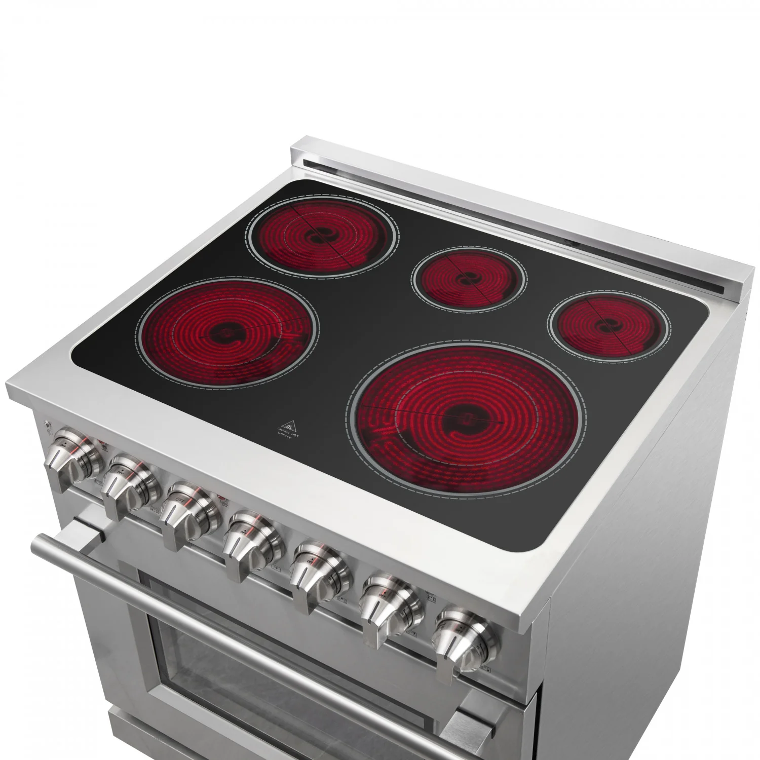 Forno Massimo 30" Stainless Steel Freestanding Electric Range with True Convection and Air Fry (4.32 Cu. Ft.) - FFSEL6020-30 - Image 5