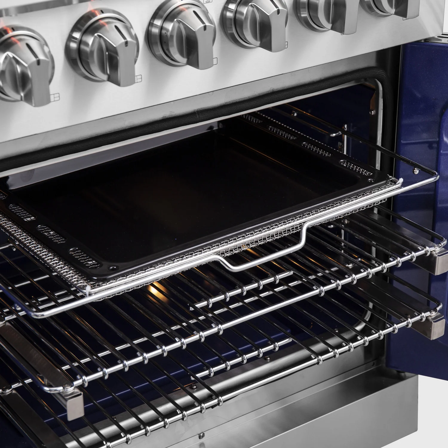 Forno Massimo 30" Stainless Steel French Door Freestanding Gas Range (4.32 Cu. Ft.) - FFSGS6439-30 - Image 14