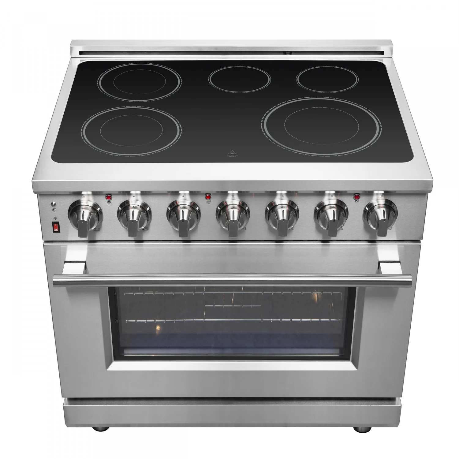 Forno Massimo 36" Stainless Steel Freestanding Electric Range with True Convection and Air Fry (5.36 Cu. Ft.) - FFSEL6020-36 - Image 14