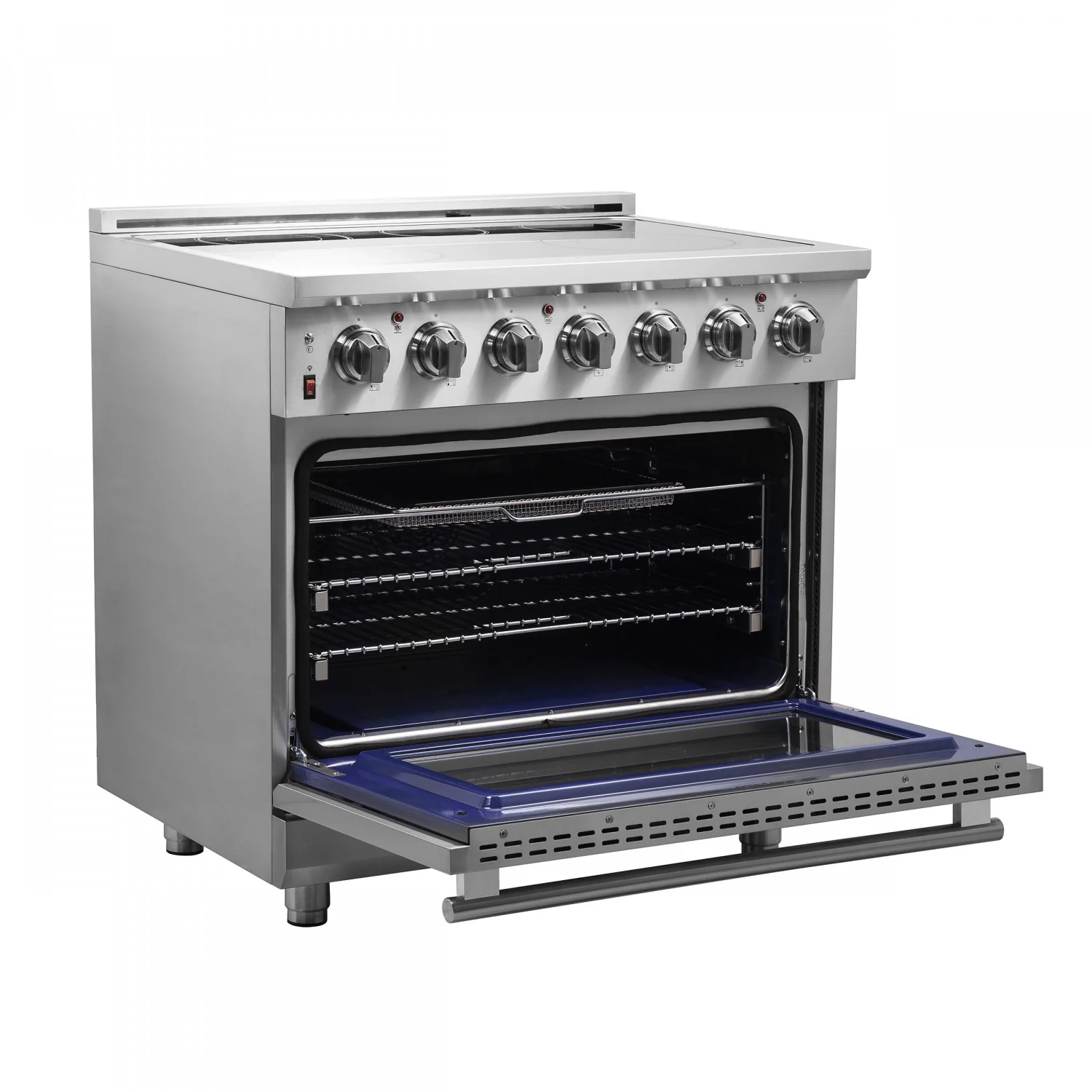 Forno Massimo 36" Stainless Steel Freestanding Electric Range with True Convection and Air Fry (5.36 Cu. Ft.) - FFSEL6020-36 - Image 4