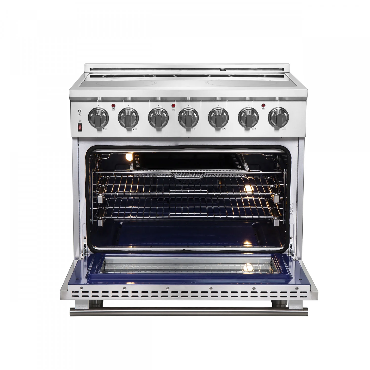 Forno Massimo 36" Stainless Steel Freestanding Electric Range with True Convection and Air Fry (5.36 Cu. Ft.) - FFSEL6020-36 - Image 5
