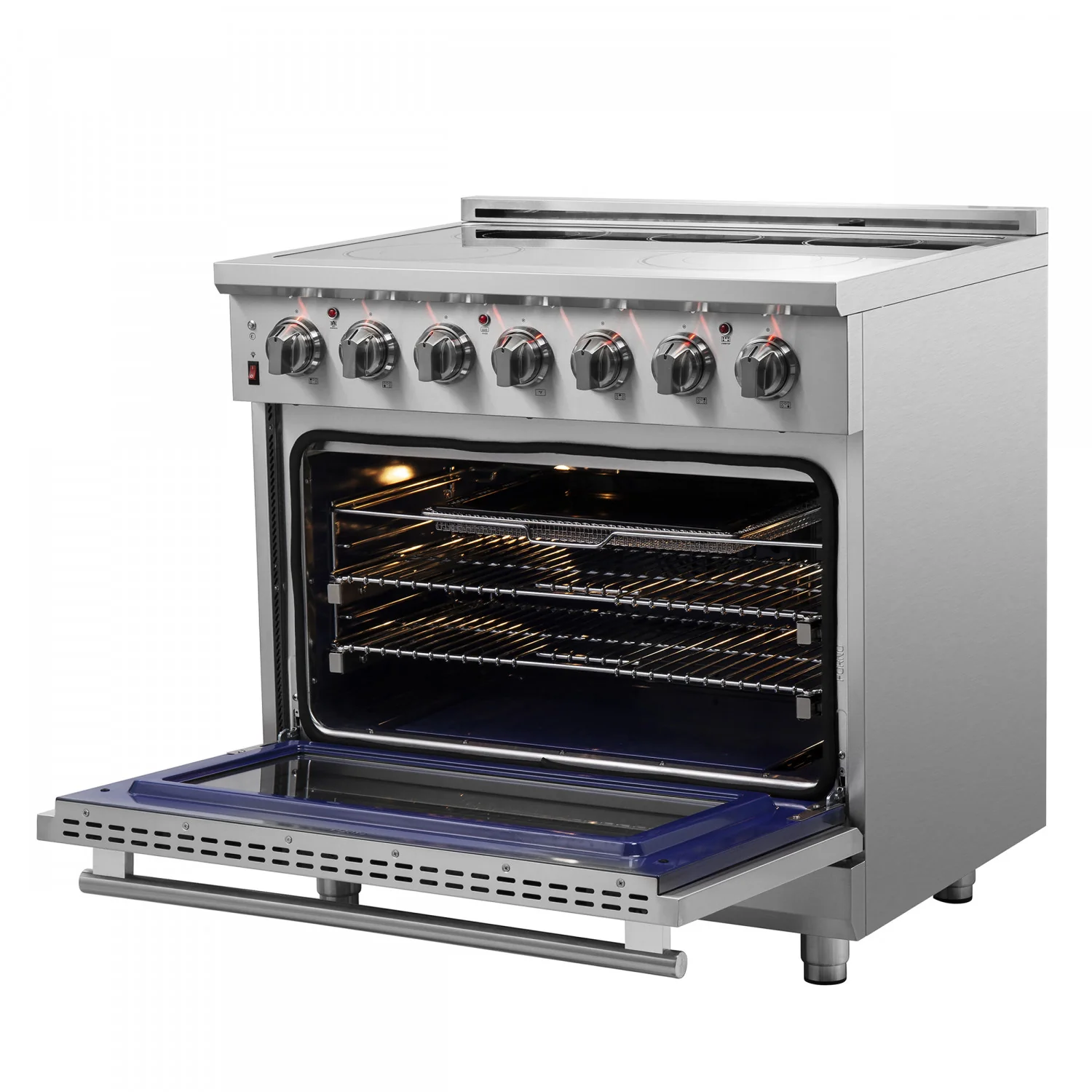 Forno Massimo 36" Stainless Steel Freestanding Electric Range with True Convection and Air Fry (5.36 Cu. Ft.) - FFSEL6020-36 - Image 6