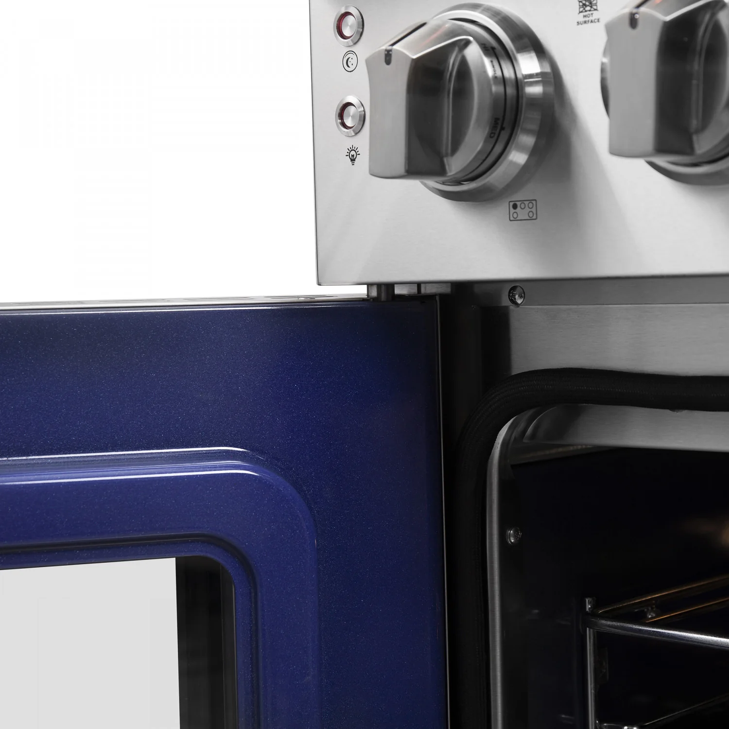 Forno Massimo 36" Stainless Steel French Door Electric Range with True Convection and Air Fry (5.36 Cu. Ft) - FFSEL6955-36 - Image 9