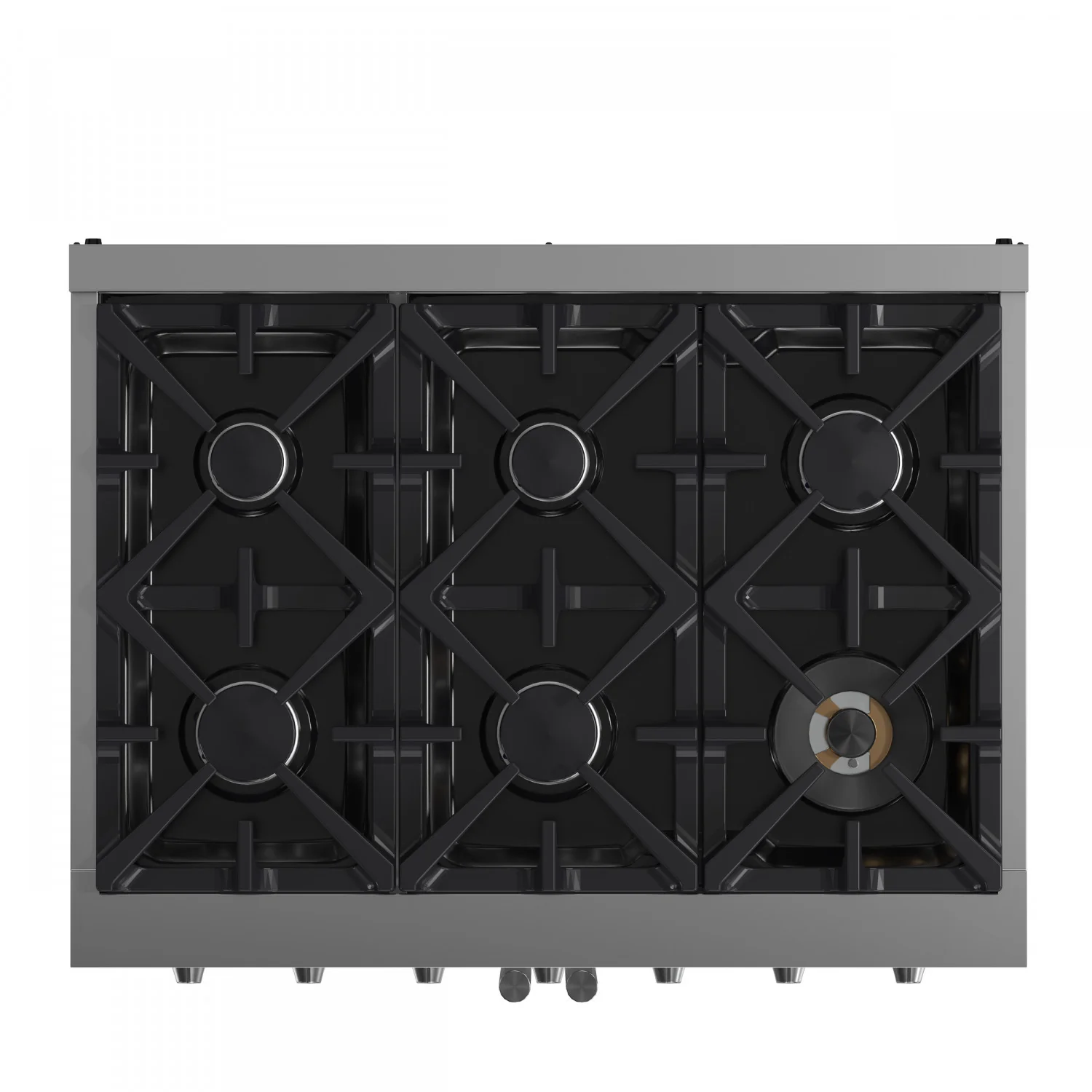 Forno Massimo 36" Stainless Steel French Door Freestanding Gas Range (5.36 Cu. Ft.) - FFSGS6439-36 - Image 5