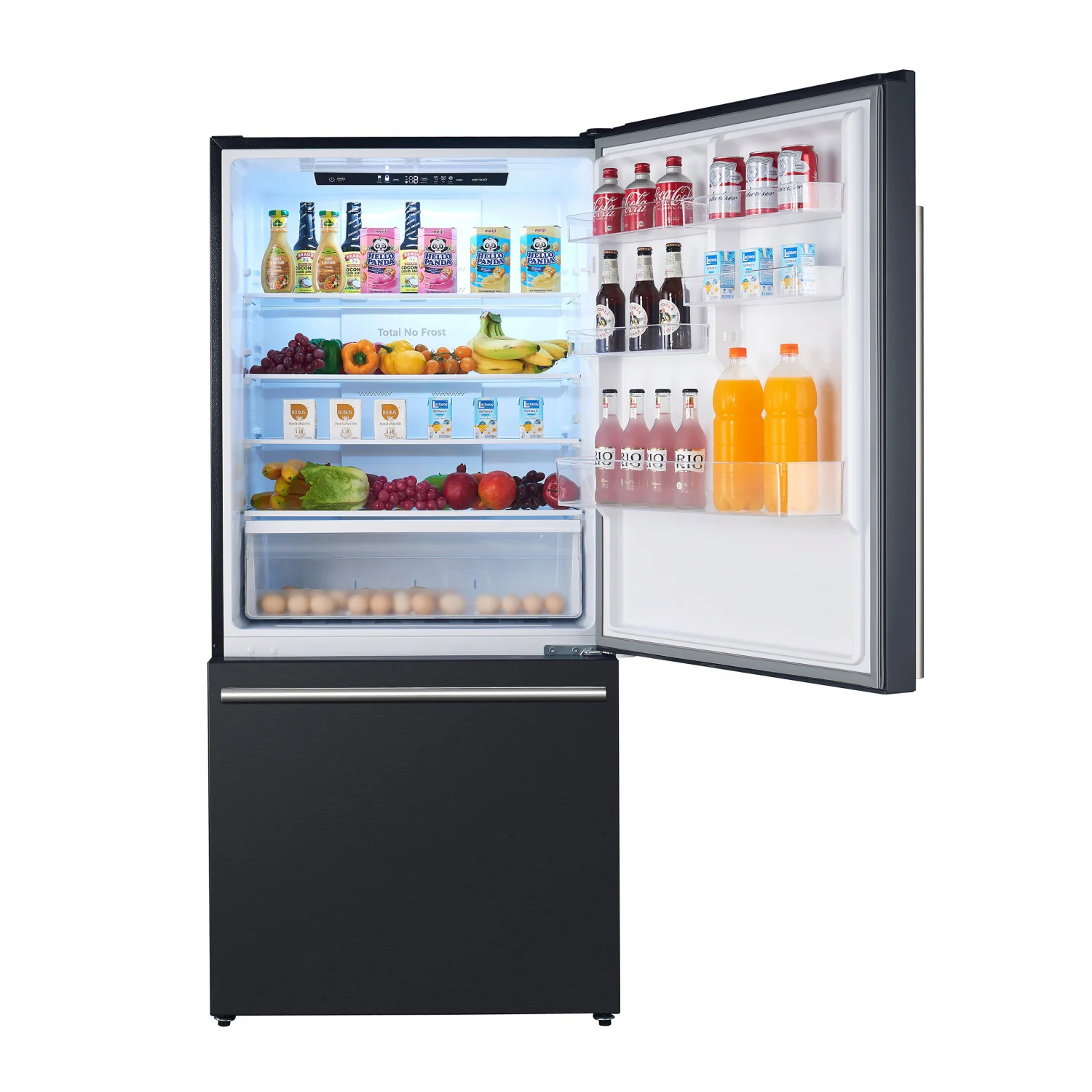 Forno Milano 31" 17.2 Cu.Ft. Black Bottom Freezer Refrigerator with Right Swing Door - FFFFD1785-31BLK - Image 3