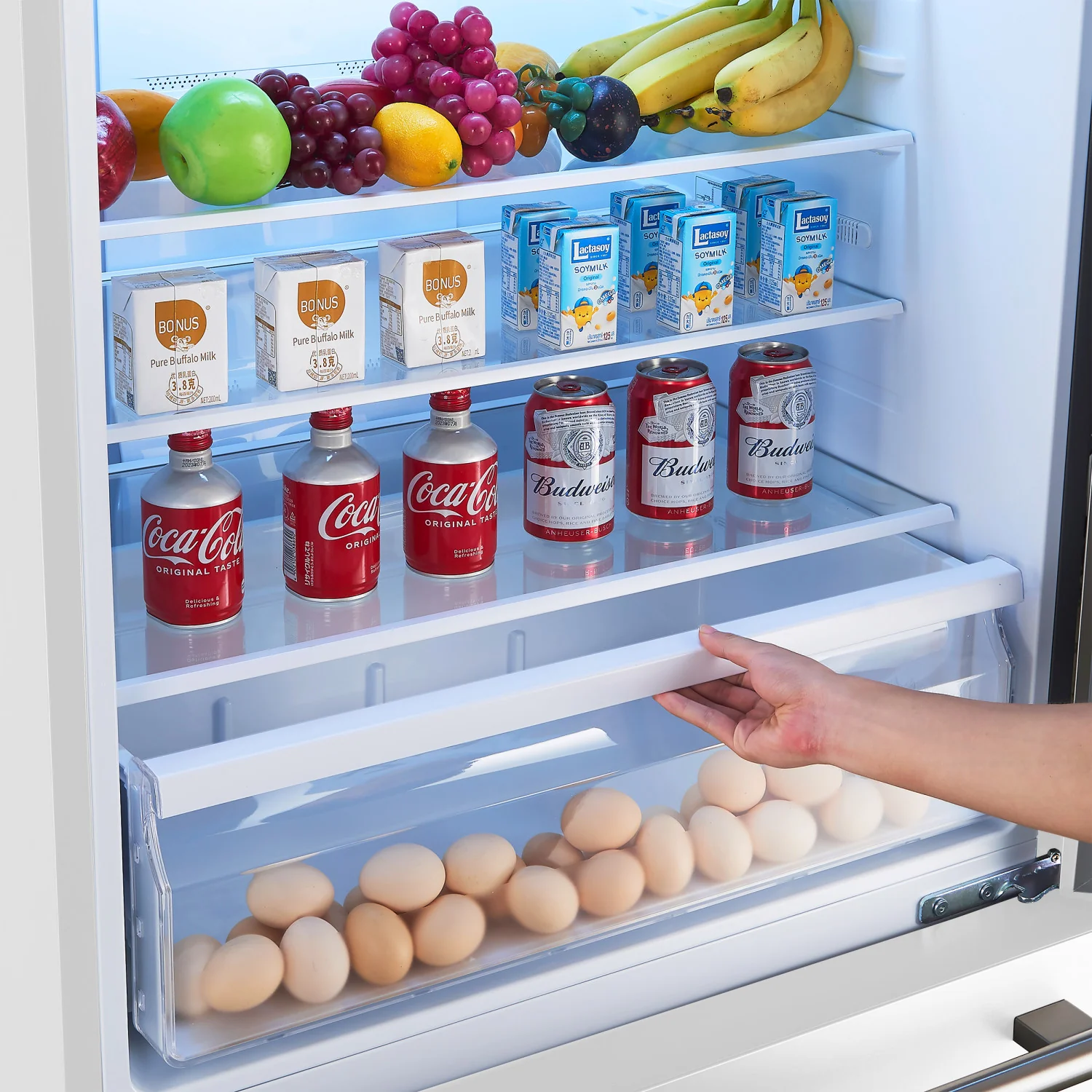 Forno Milano 31" 17.2 Cu.Ft. White Bottom Freezer Refrigerator with Right Swing Door - FFFFD1785-31WHT - Image 5