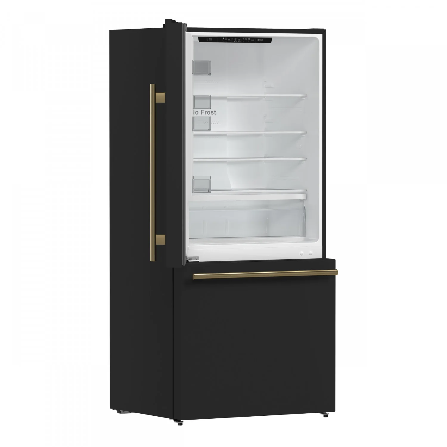 Forno Milano 62" Black 2-piece Freestanding Dual Bottom Freezer Refrigerator (34.4 Cu. Ft.) - FFFFD1787-60BLK - Image 14