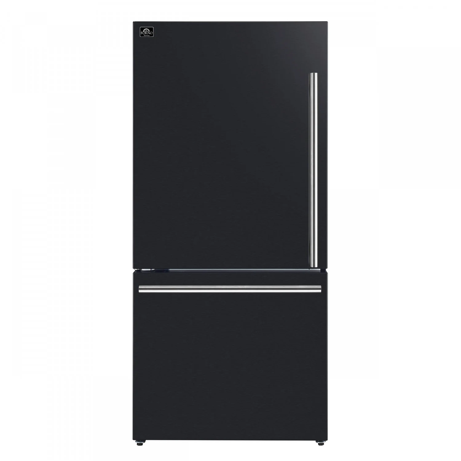 Forno Milano 62" Black 2-piece Freestanding Dual Bottom Freezer Refrigerator (34.4 Cu. Ft.) - FFFFD1787-60BLK - Image 3