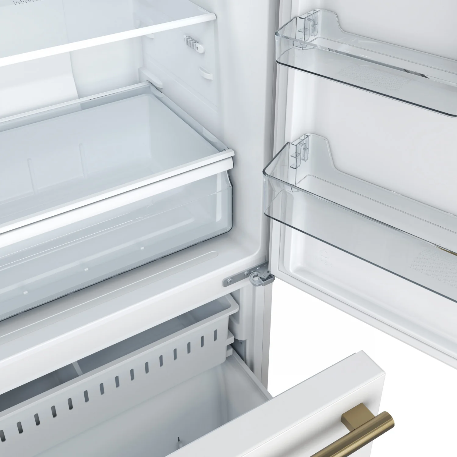 Forno Milano 62" White 2-piece Freestanding Dual Bottom Freezer Refrigerator (34.4 Cu. Ft.) - FFFFD1787-60WHT - Image 25