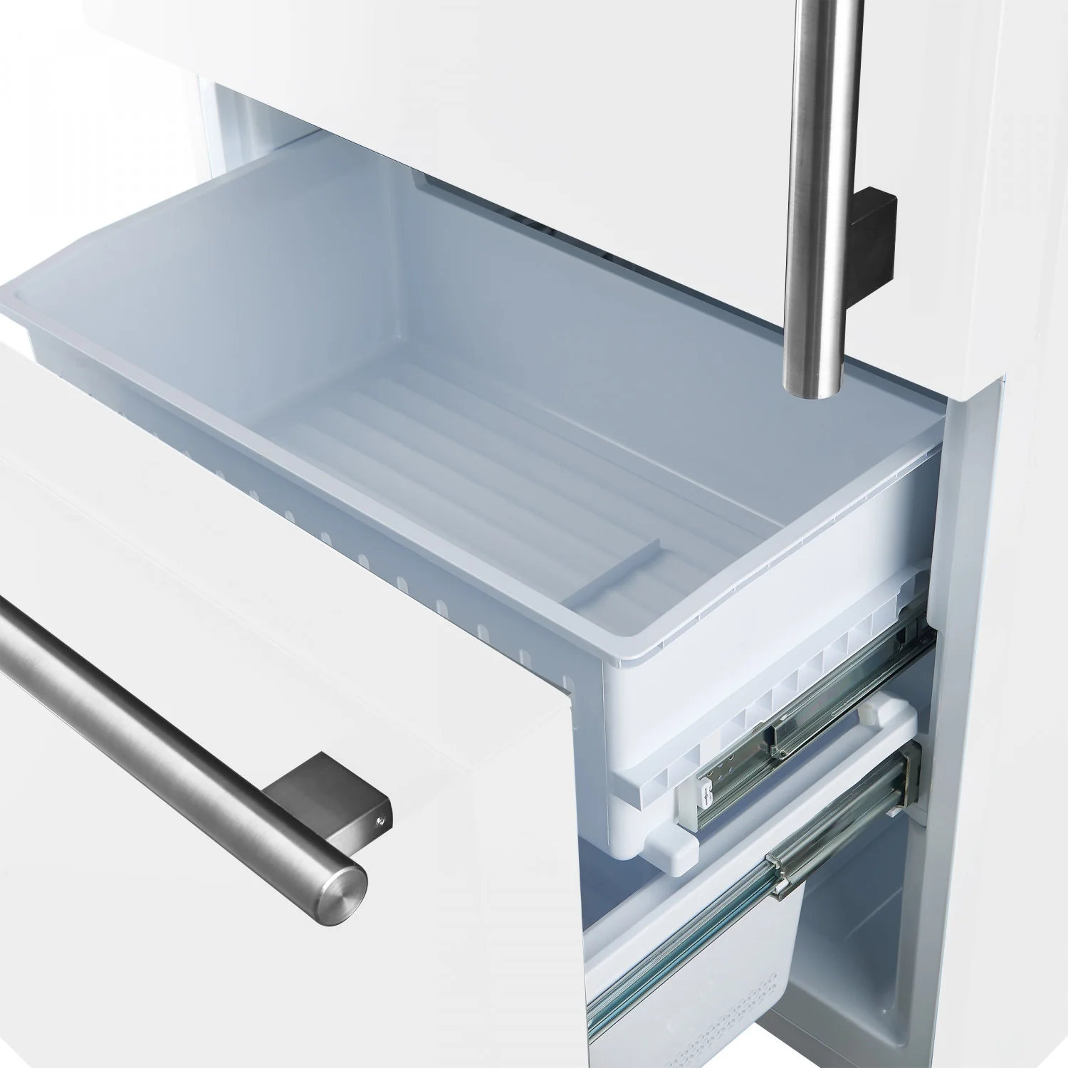 Forno Milano 62" White 2-piece Freestanding Dual Bottom Freezer Refrigerator (34.4 Cu. Ft.) - FFFFD1787-60WHT - Image 8