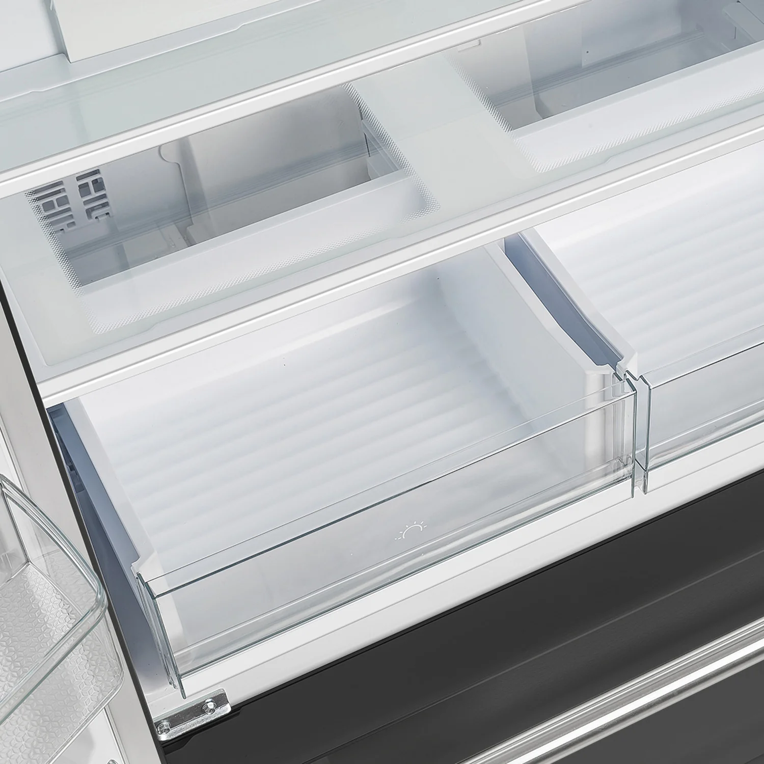 Forno Moena 36" 19.2 Cu.Ft. Black Counter-Depth French Door Refrigerator with Ice Maker - FFRBI1820-36BLK - Image 10