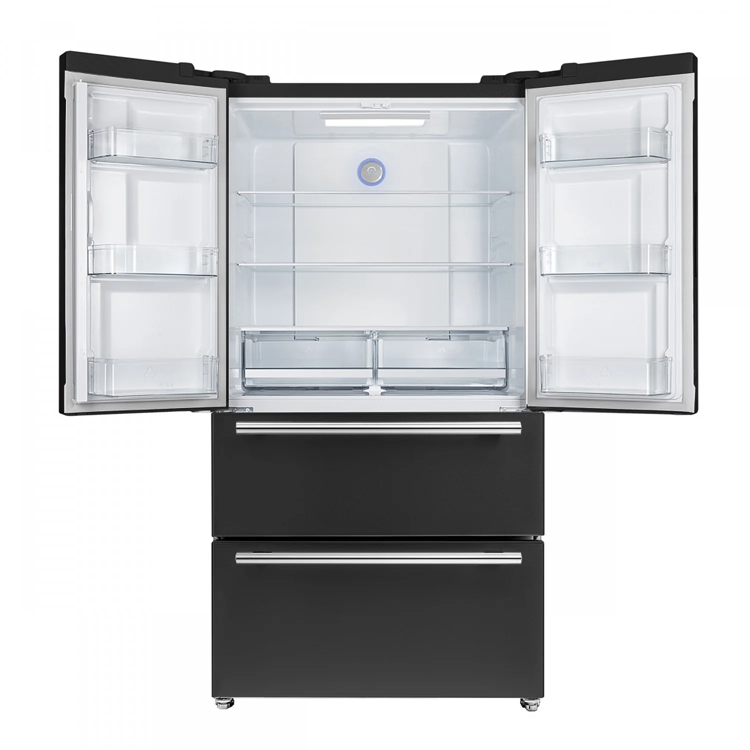 Forno Moena 36" 19.2 Cu.Ft. Black Counter-Depth French Door Refrigerator with Ice Maker - FFRBI1820-36BLK - Image 5