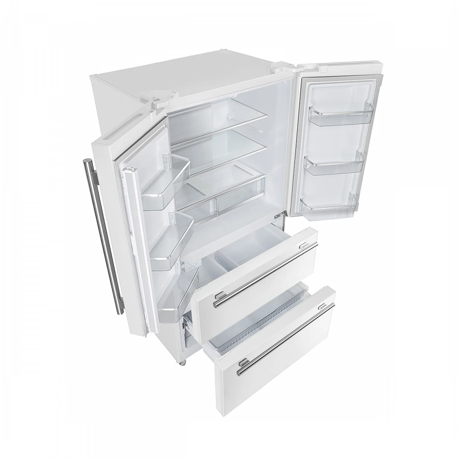 Forno Moena 36" 19.2 Cu.Ft. White Counter-Depth French Door Refrigerator with Ice Maker - FFRBI1820-36WHT - Image 6