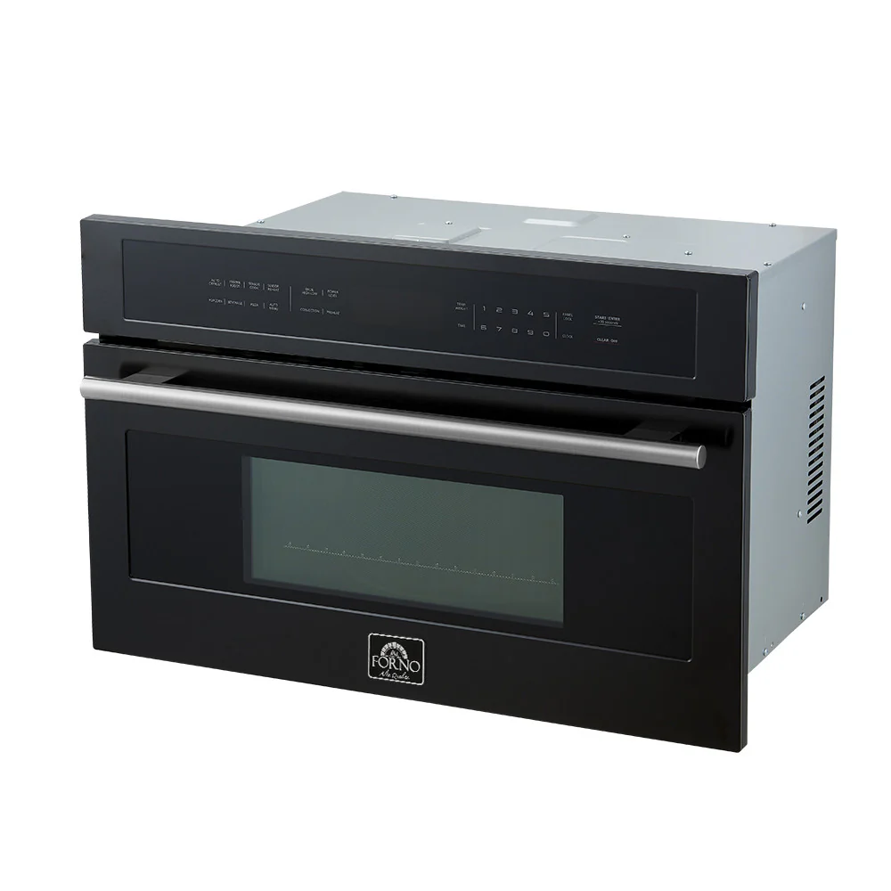 Forno Oliena Black 30" Built-In Microwave Convection Oven (1.6 Cu. Ft.) - FMWDR3093-30BLK - Image 4
