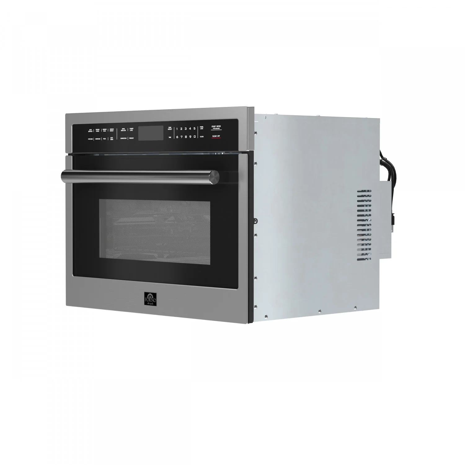 Forno Oliena Stainless Steel 24" Built-In Microwave Convection Oven (1.6 Cu. Ft.) - FMWDR3093-24 - Image 3
