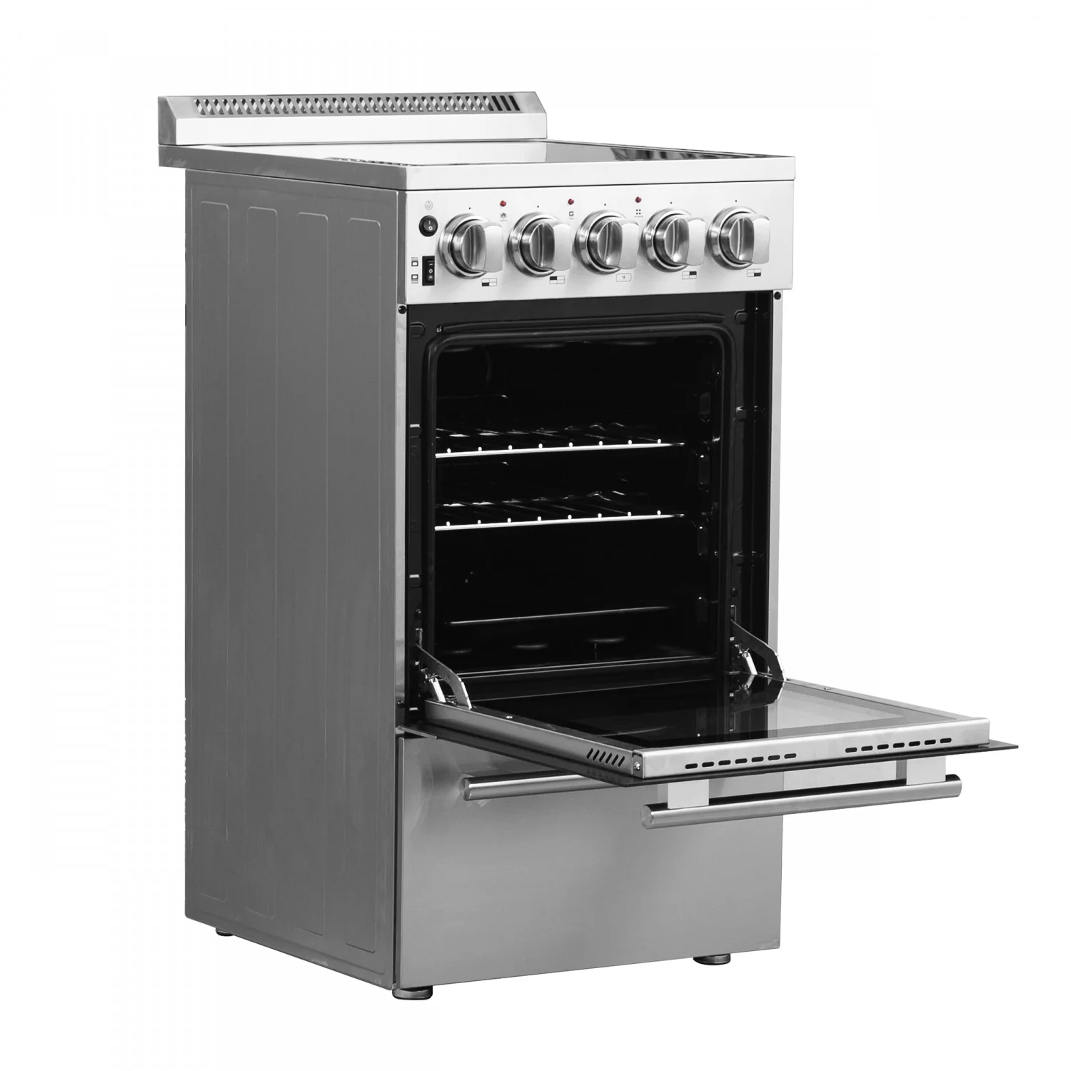 Forno Pallermo 20" Stainless Steel Freestanding Electric Range (2.05 Cu. Ft.) - FFSEL6051-20 - Image 7