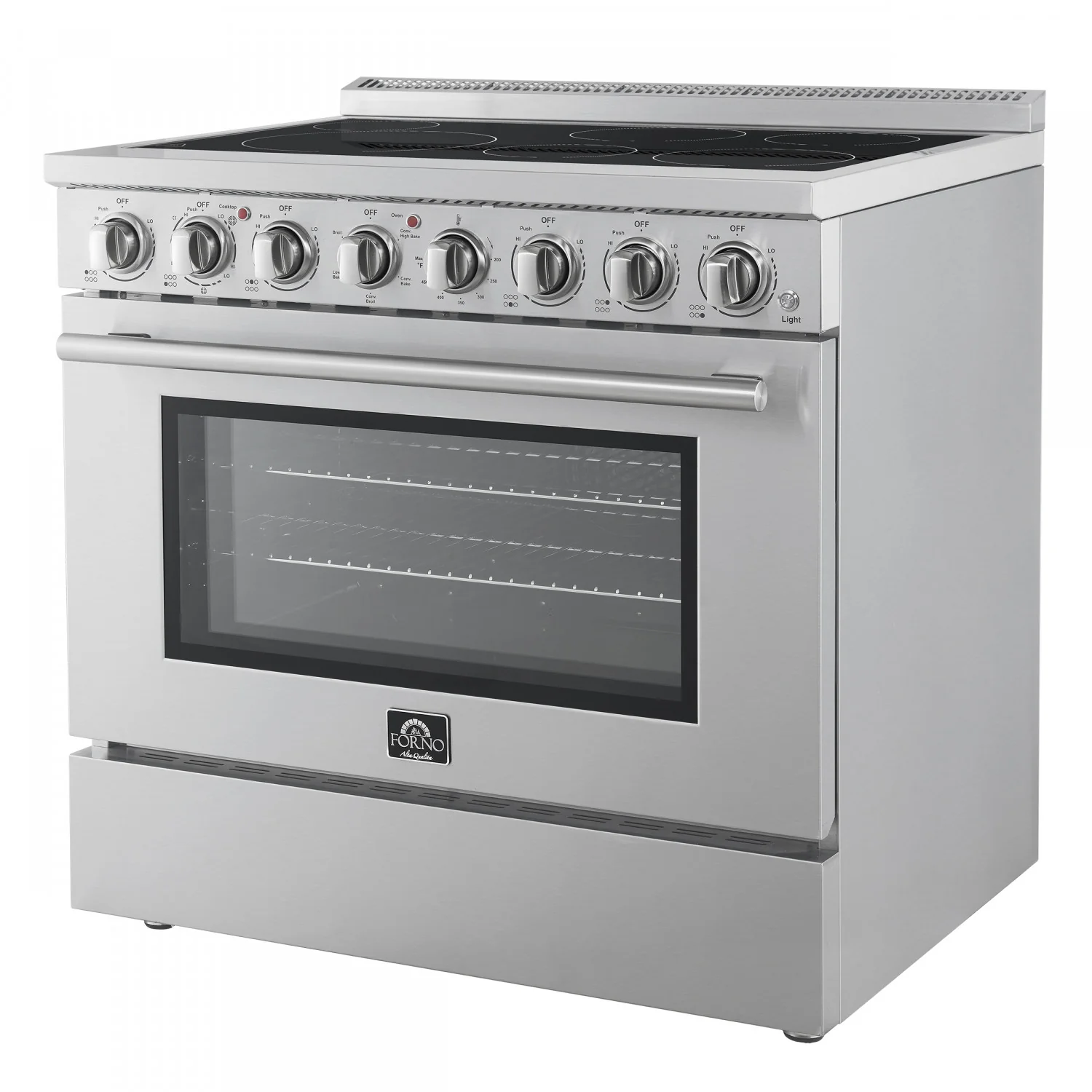 Forno Paolo 36" Stainless Steel Freestanding Electric Range with True Convection (5.44 Cu. Ft.) - FFSEL6011-36 - Image 10