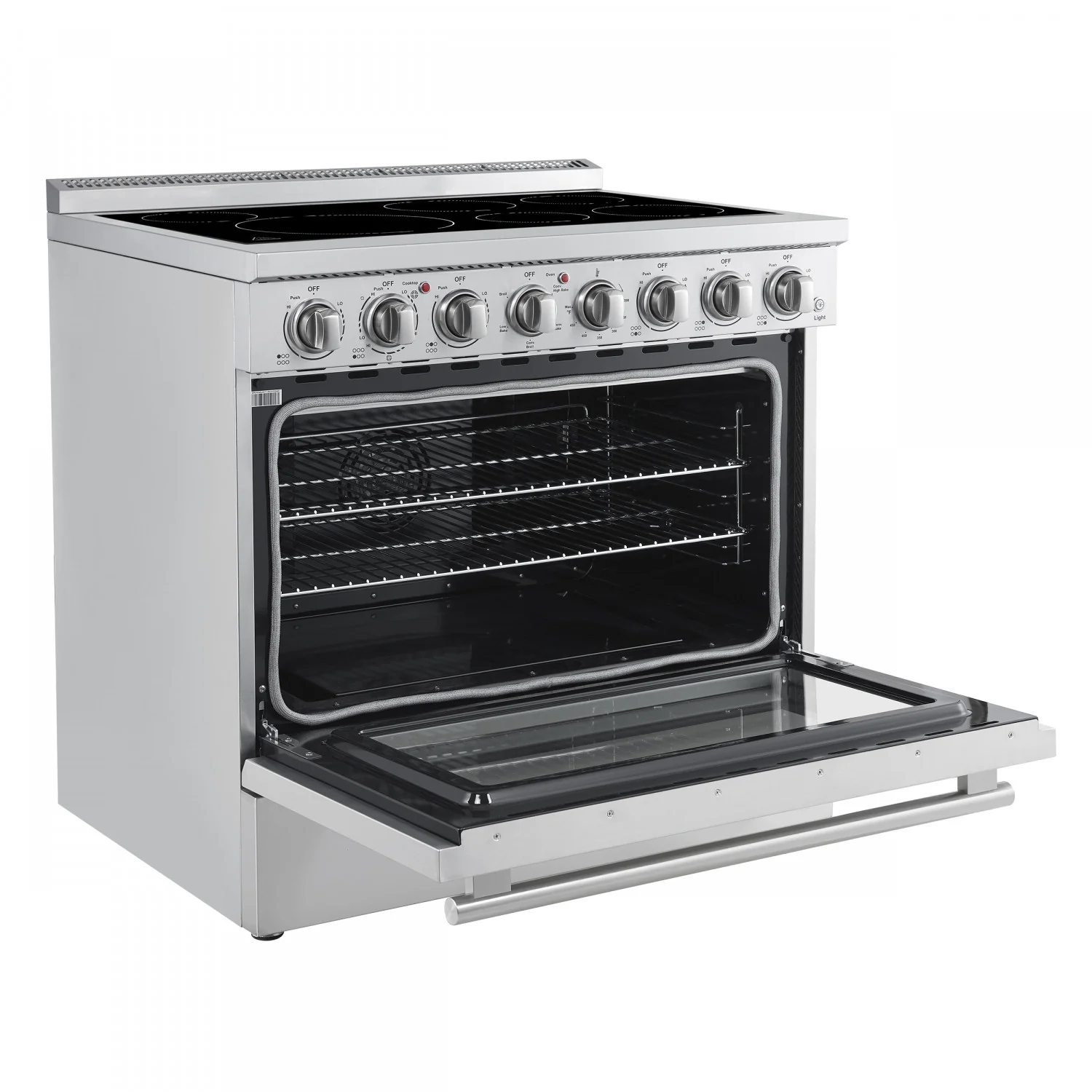 Forno Paolo 36" Stainless Steel Freestanding Electric Range with True Convection (5.44 Cu. Ft.) - FFSEL6011-36 - Image 6