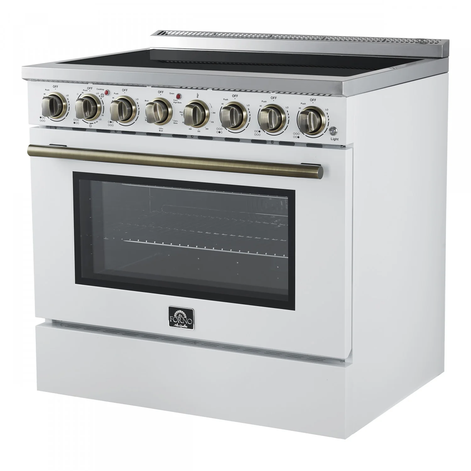 Forno Paolo 36" White Freestanding Electric Range with True Convection (5.44 Cu. Ft.) - FFSEL6011-36WHT - Image 10