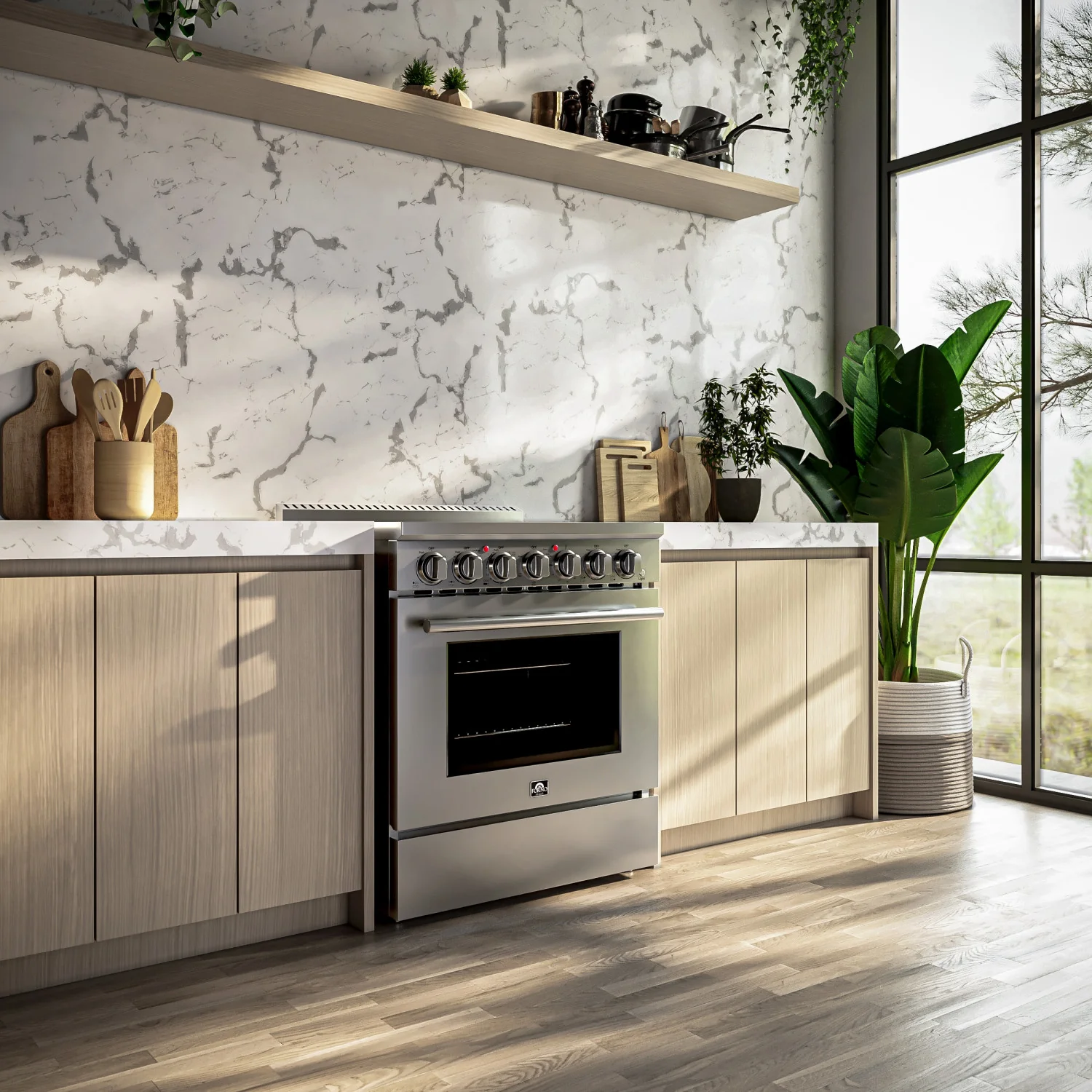 Forno Paolo Stainless Steel Freestanding Electric Range with True Convection (4.38 Cu. Ft.) - FFSEL6011-30 - Image 13