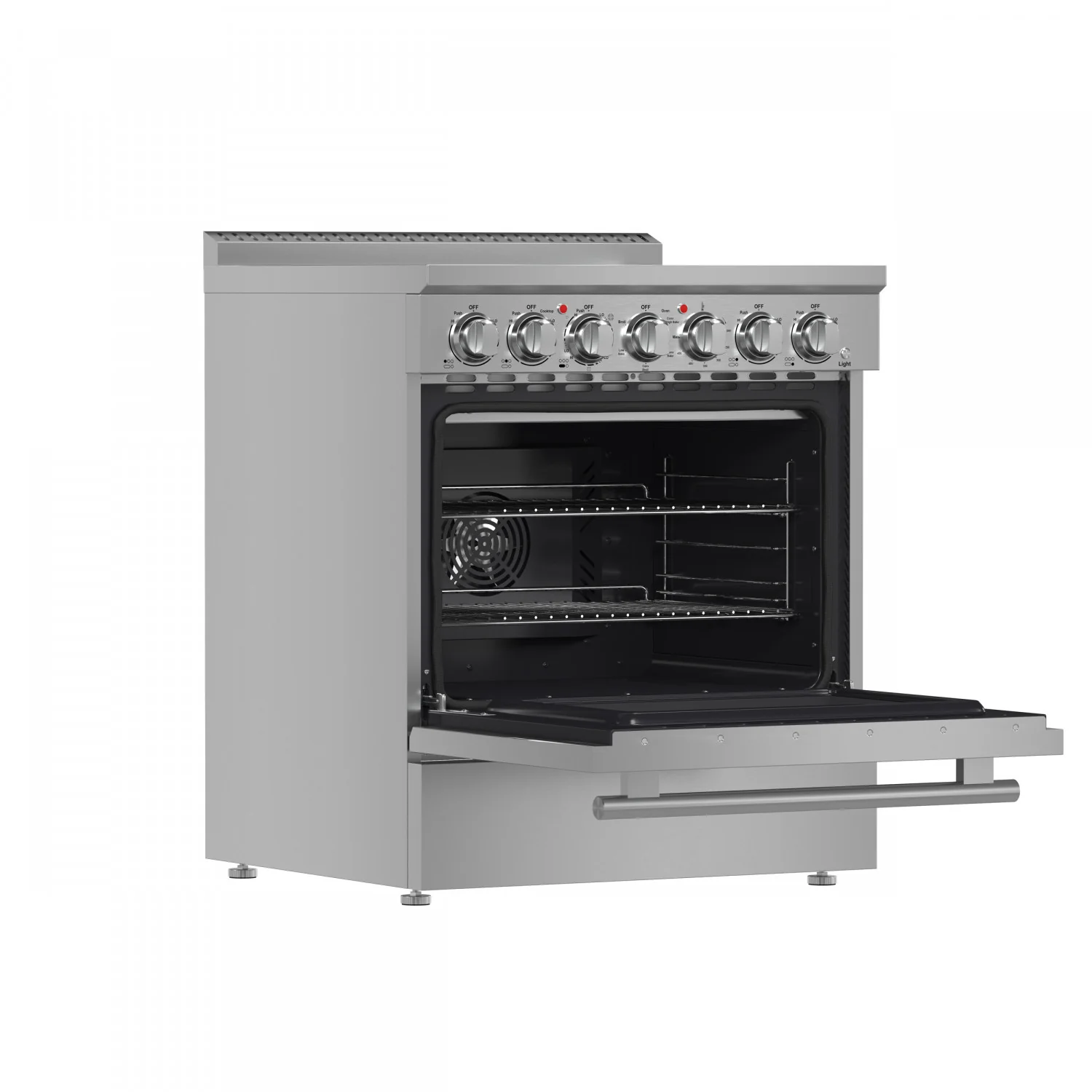 Forno Paolo Stainless Steel Freestanding Electric Range with True Convection (4.38 Cu. Ft.) - FFSEL6011-30 - Image 3