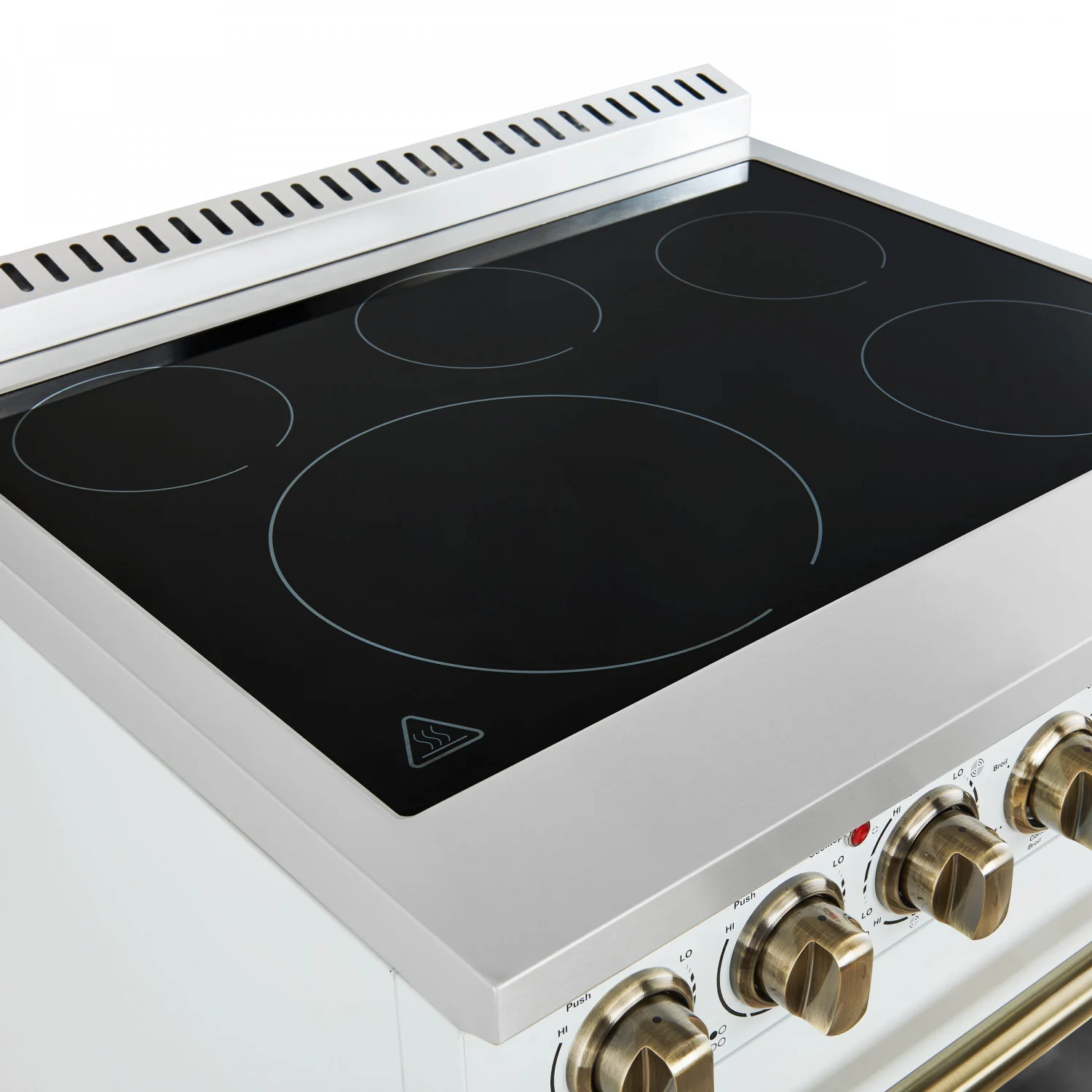 Forno Paolo White Freestanding Electric Range with True Convection (4.38 Cu. Ft.) - FFSEL6011-30WHT - Image 7