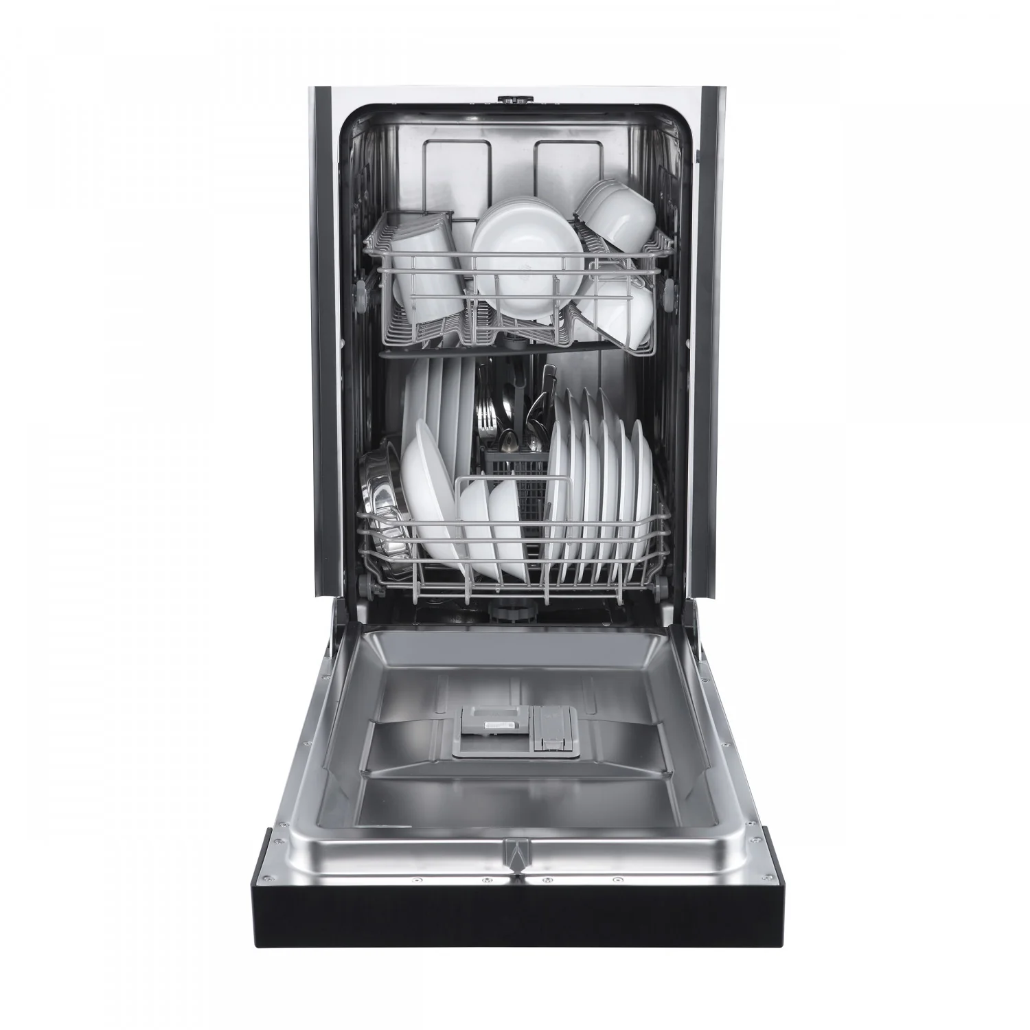 Forno Polo 18" Black Built-in Front Control Dishwasher (52 dBa) - FDWBI8041-18BLK - Image 4